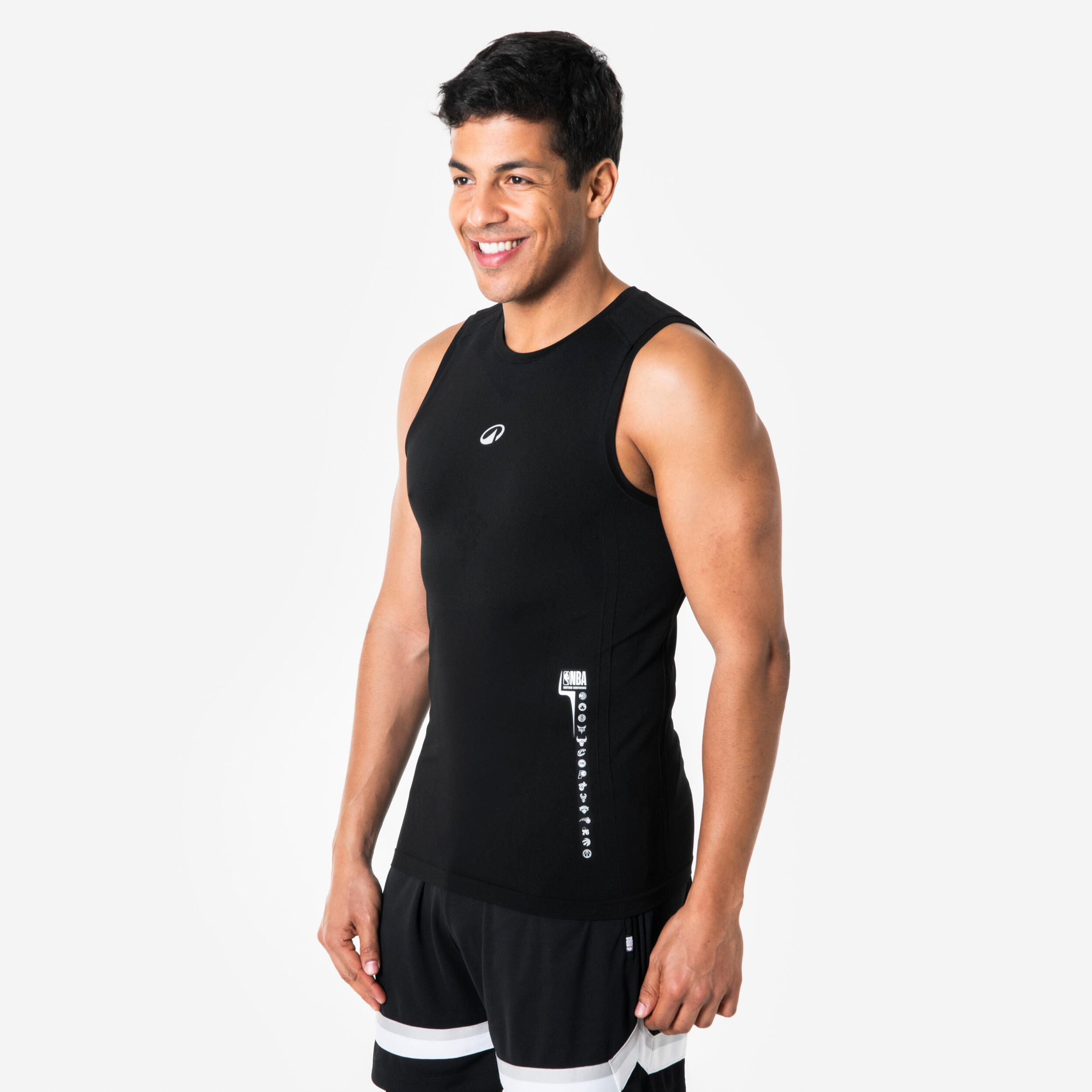 Koszulka bez rękawów do koszykówki Tank 500 NBA