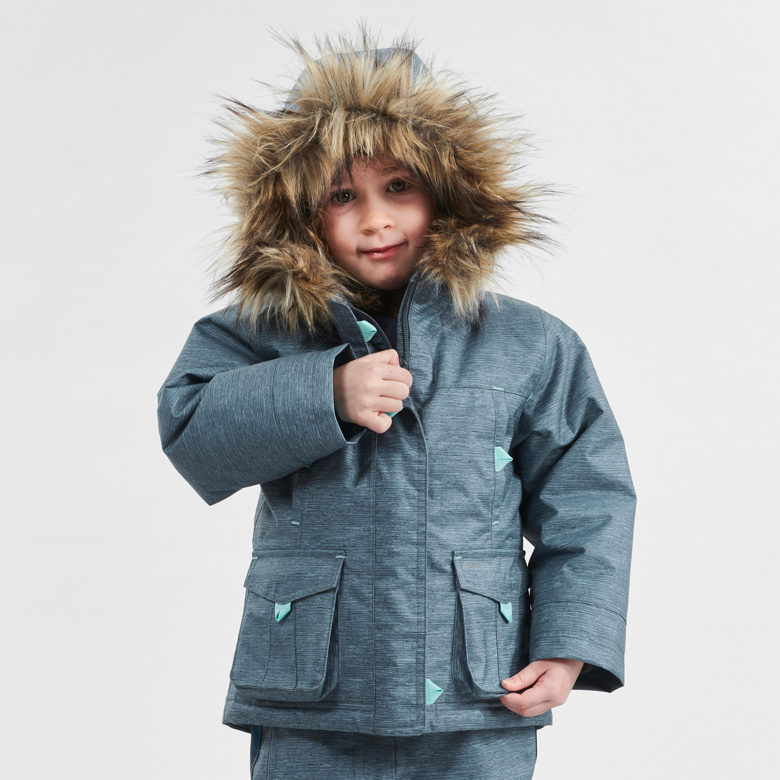 Parka turystyczna dla dzieci Quechua SH500 Ultra-Warm wodoodporna
