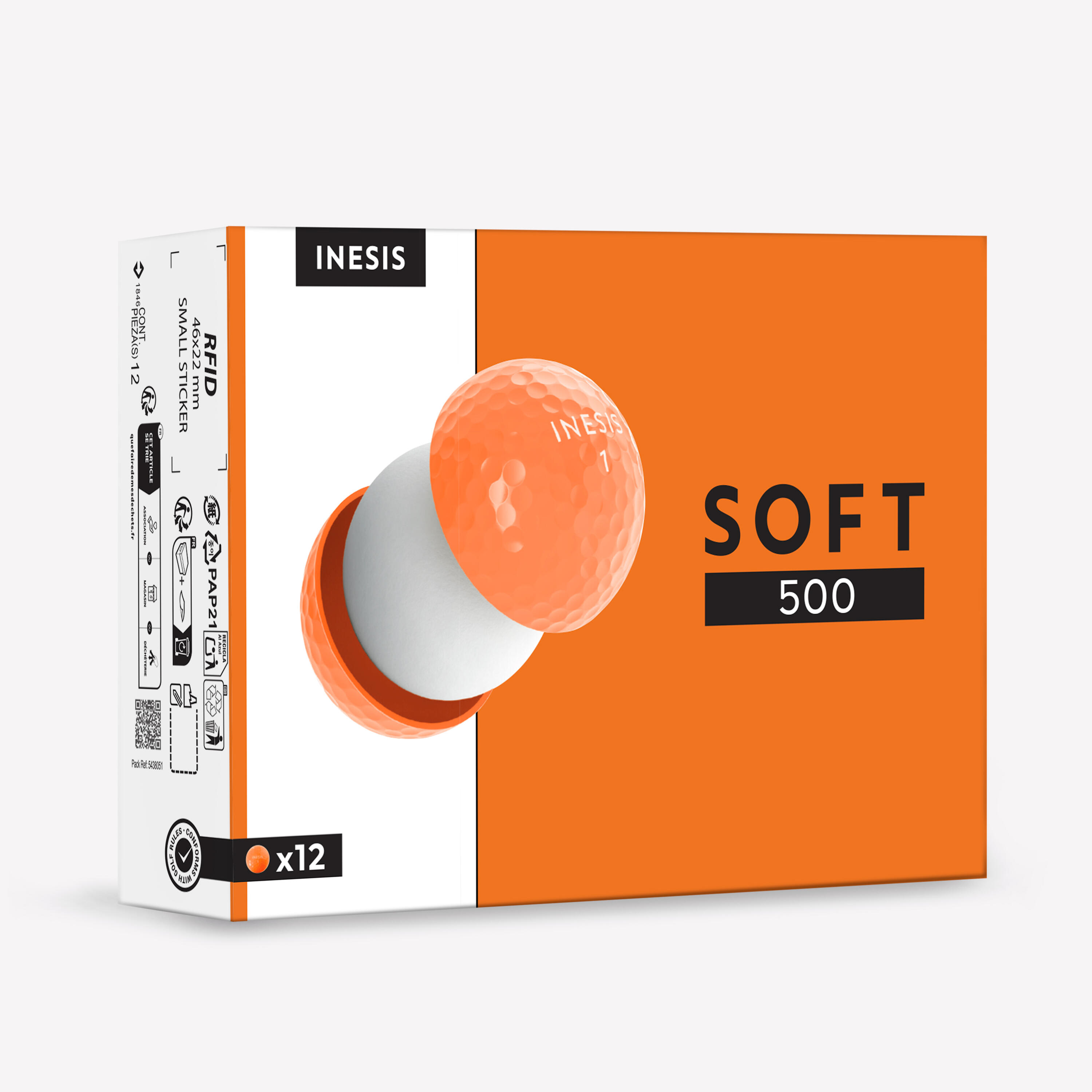 Piłki do golfa Inesis Soft 500 x12