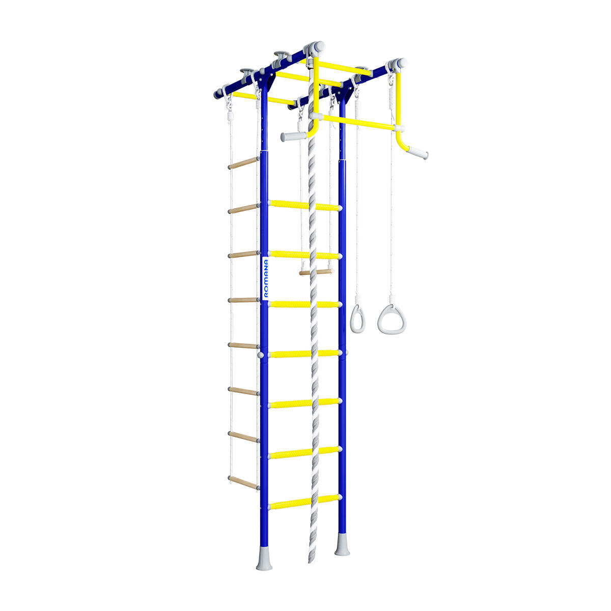 drabinka gimnastyczna Wallbarz Win 2D niebieska