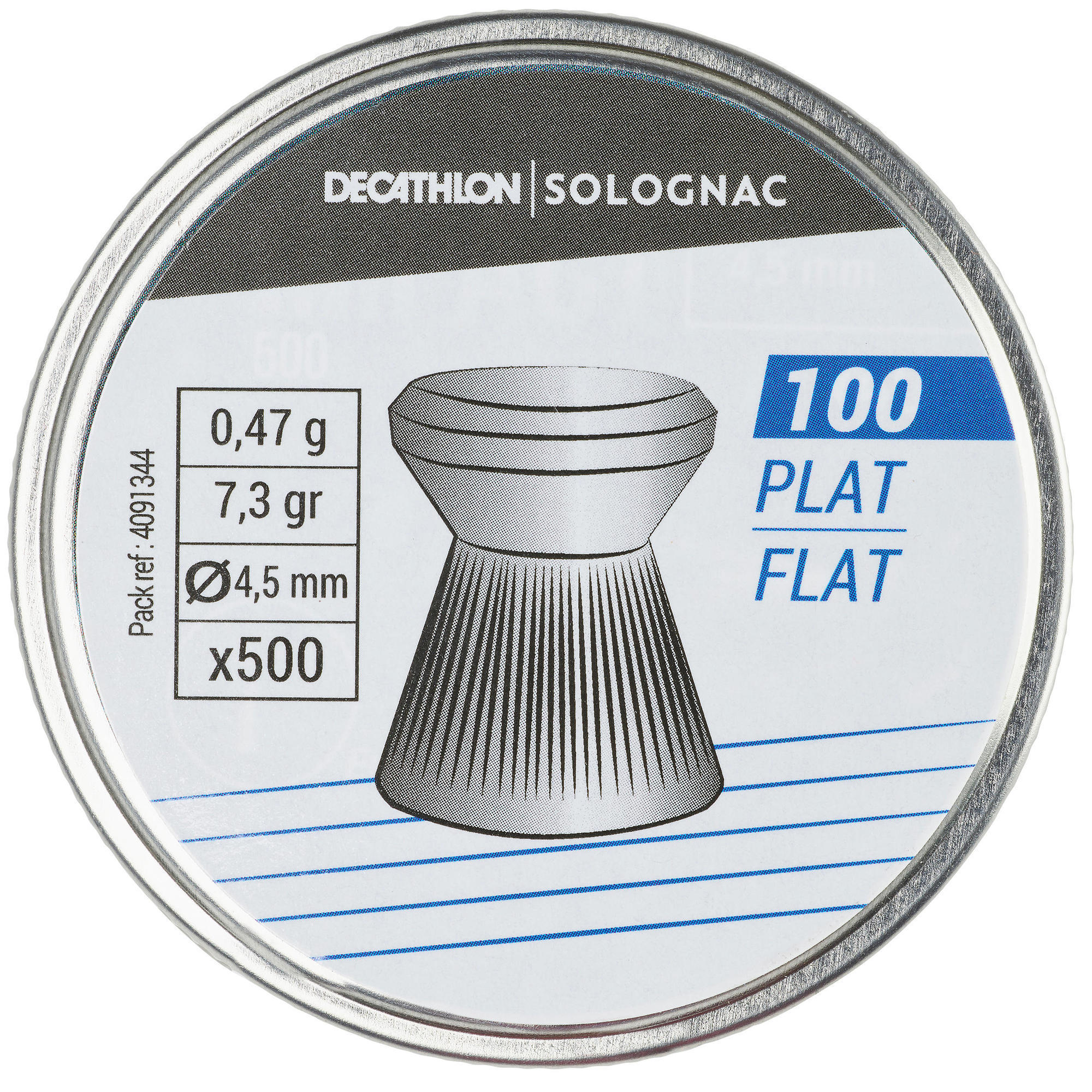 Śrut płaski 4,5 mm x 500