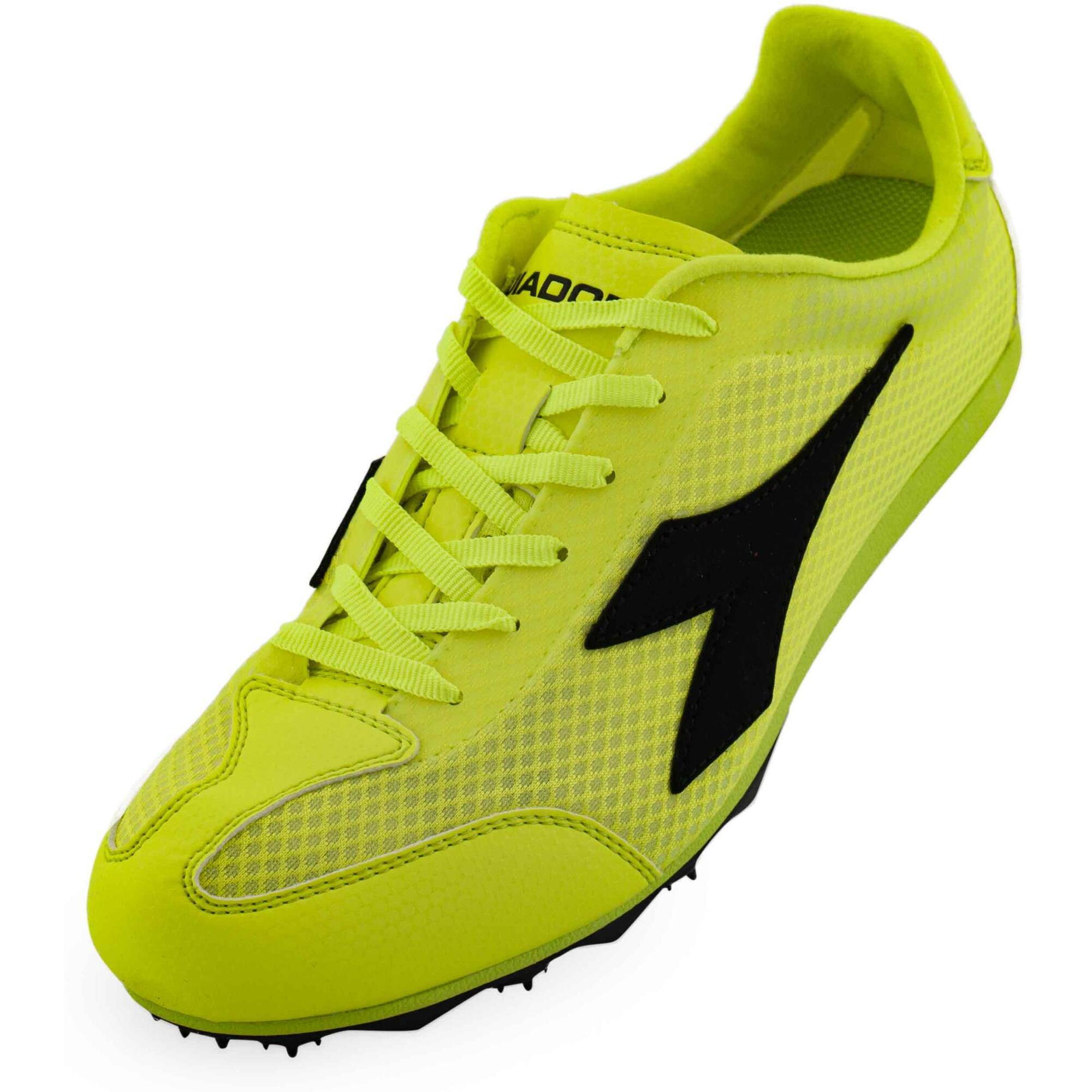 Diadora Mid Distance Spike Fluo — buty z kolcami 42,5
