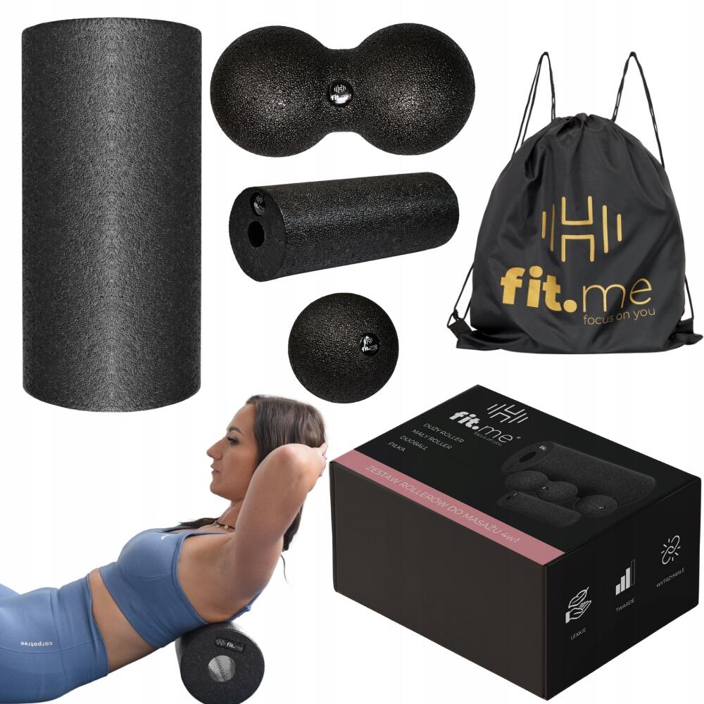 Zestaw Rollerów Do Masażu Wałek Duży Mały Piłka Pojedyncza Duoball Epp 4w1