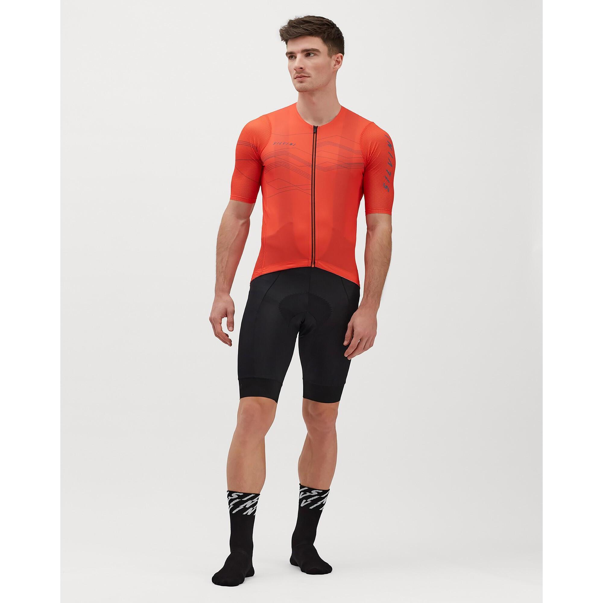 Koszulka rowerowa męska Silvini Jersey Legno MD2000 czerwona