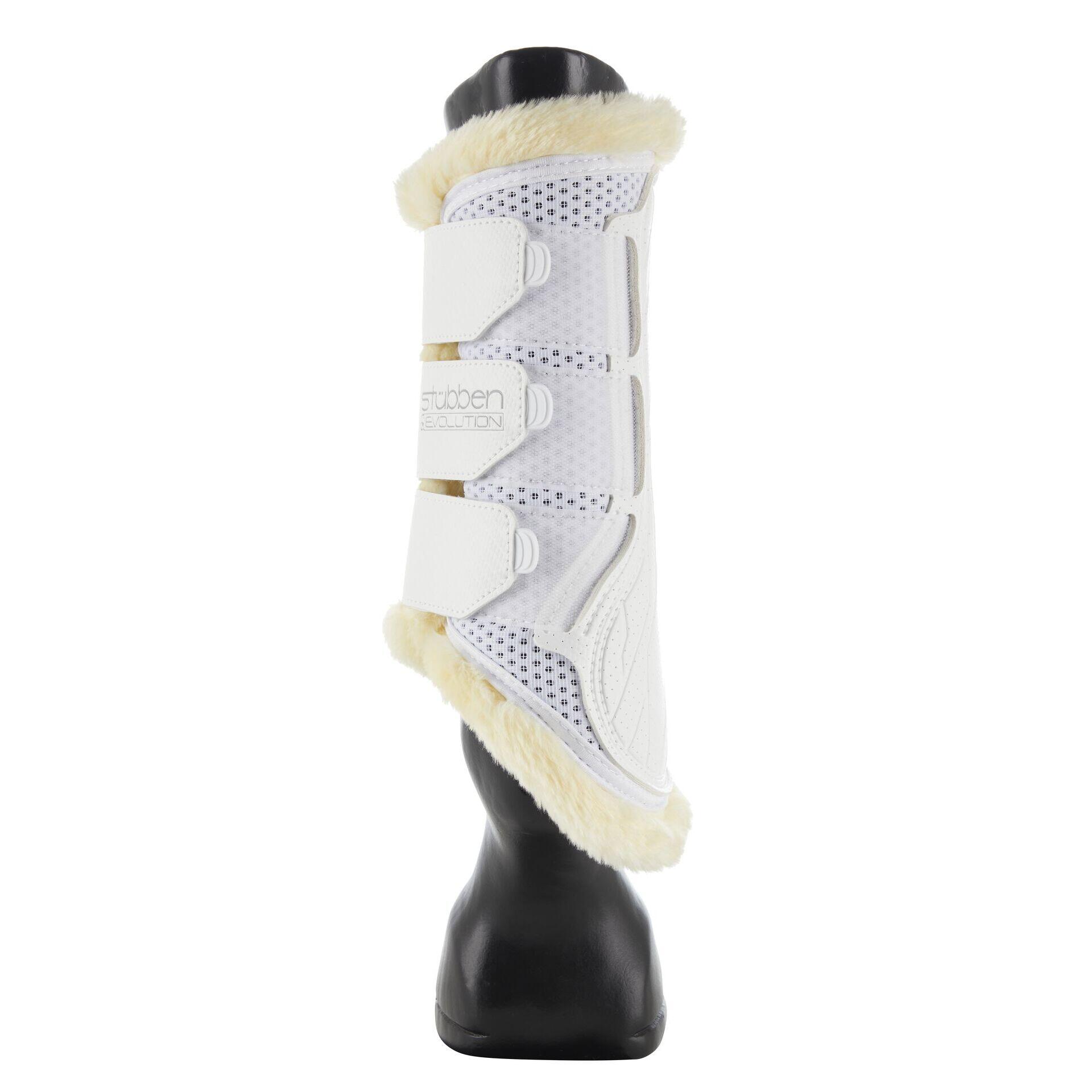 Buciki dla koni z syntetyczną owczą wełną Stübben Airflow