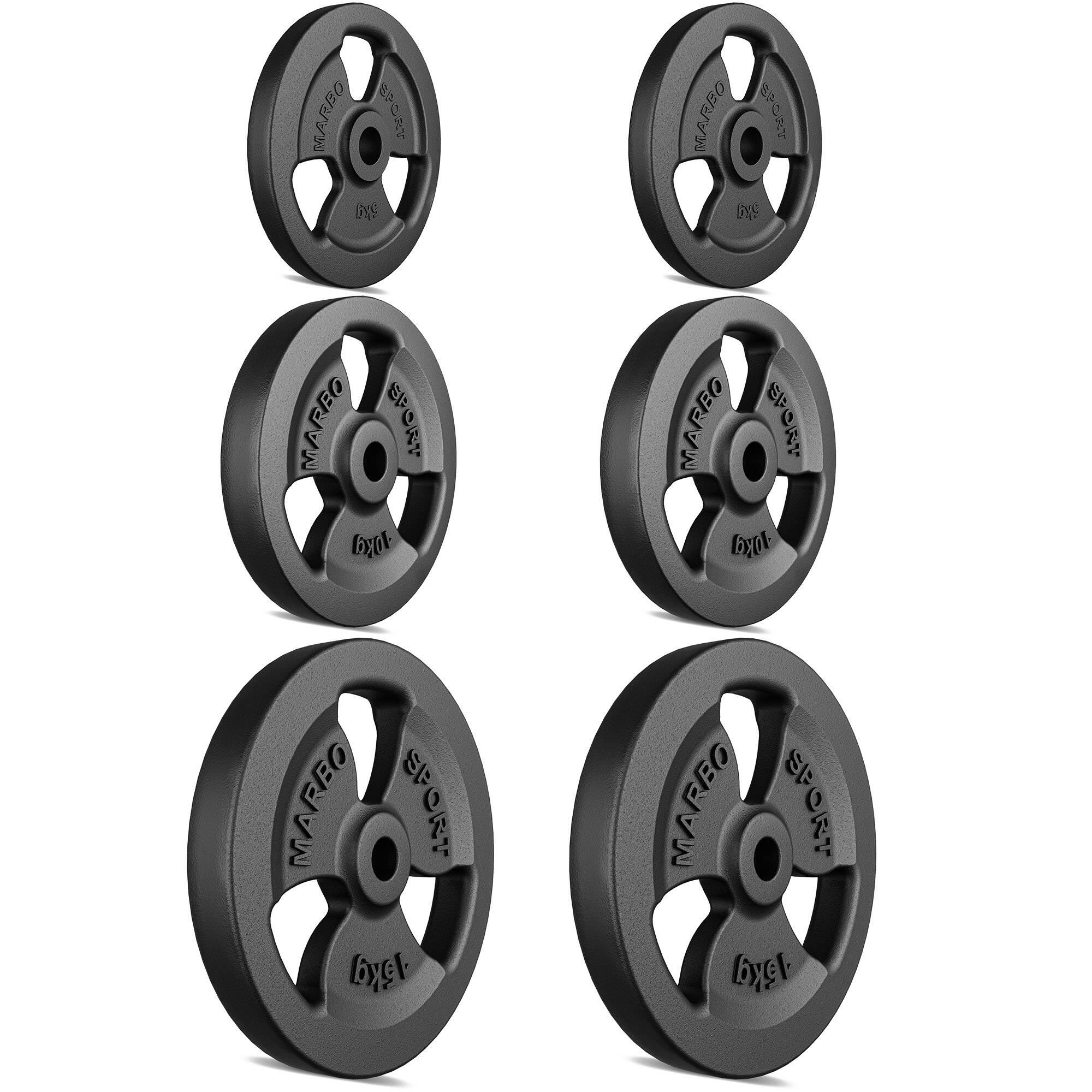 Zestaw obciążeń żeliwnych 60kg Marbo Sport