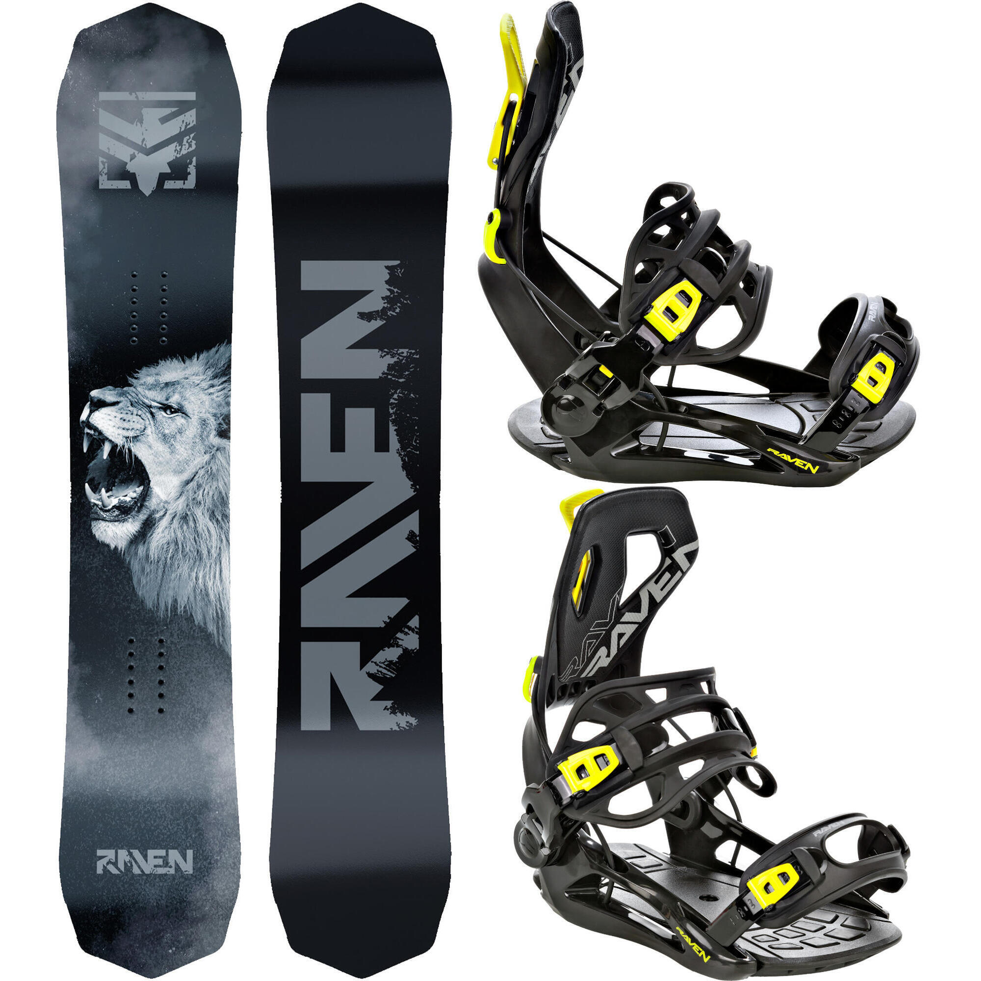 Zestaw Snowboard Raven Lion + Wiązania Raven FT360