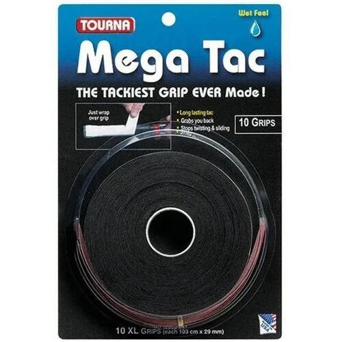 Zestaw 10 uchwytów tenisowych Tourna Mega Tac