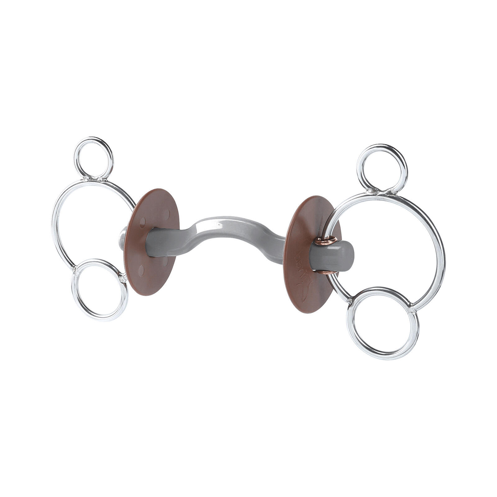 Mors 3 lub 4 pierścienie dla konia z przejściem na język, miękki Beris Konnex