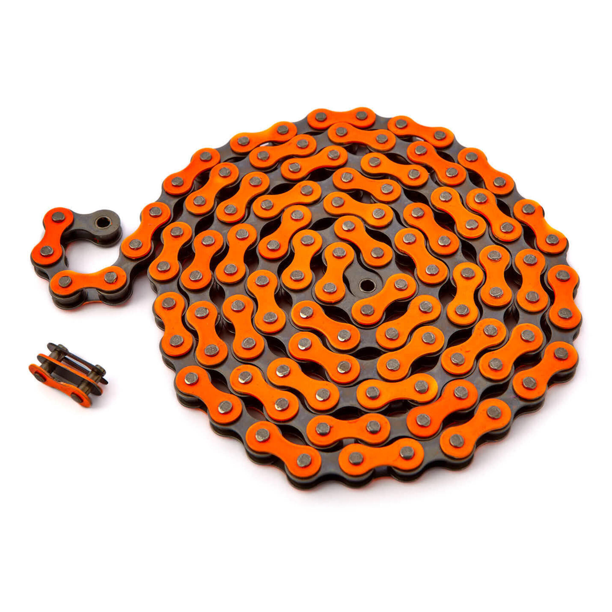 BMX CHAINE ORANGE 1/2 "x1/8" ACIER KHEBIKES
