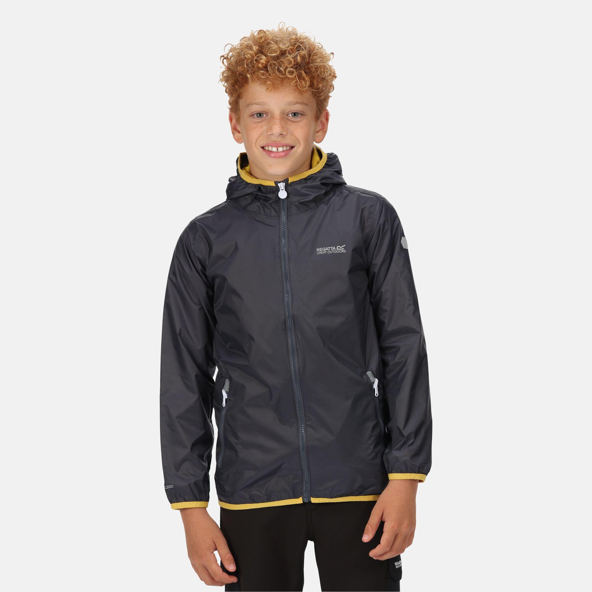 Dziecięca kurtka przeciwdeszczowa Lever II szara