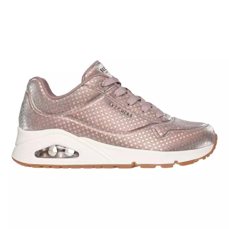 Baskets Femme UNO - DISCO NITE Argent Skechers