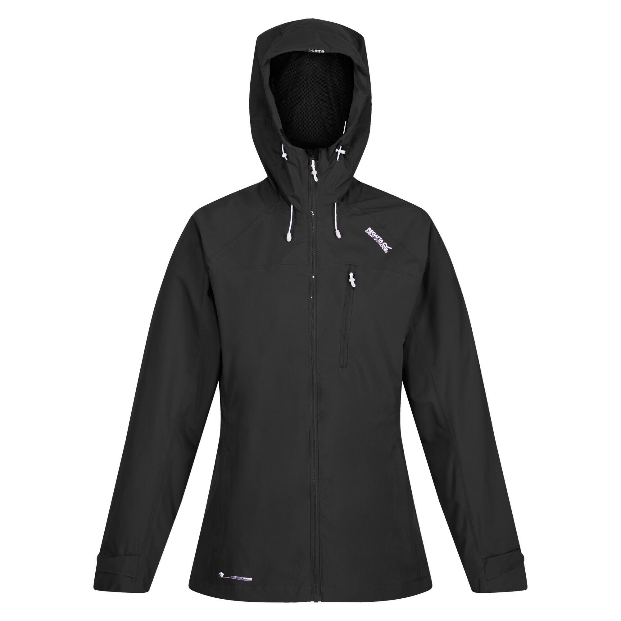 Damska kurtka przeciwdeszczowa Britedale LED czarna