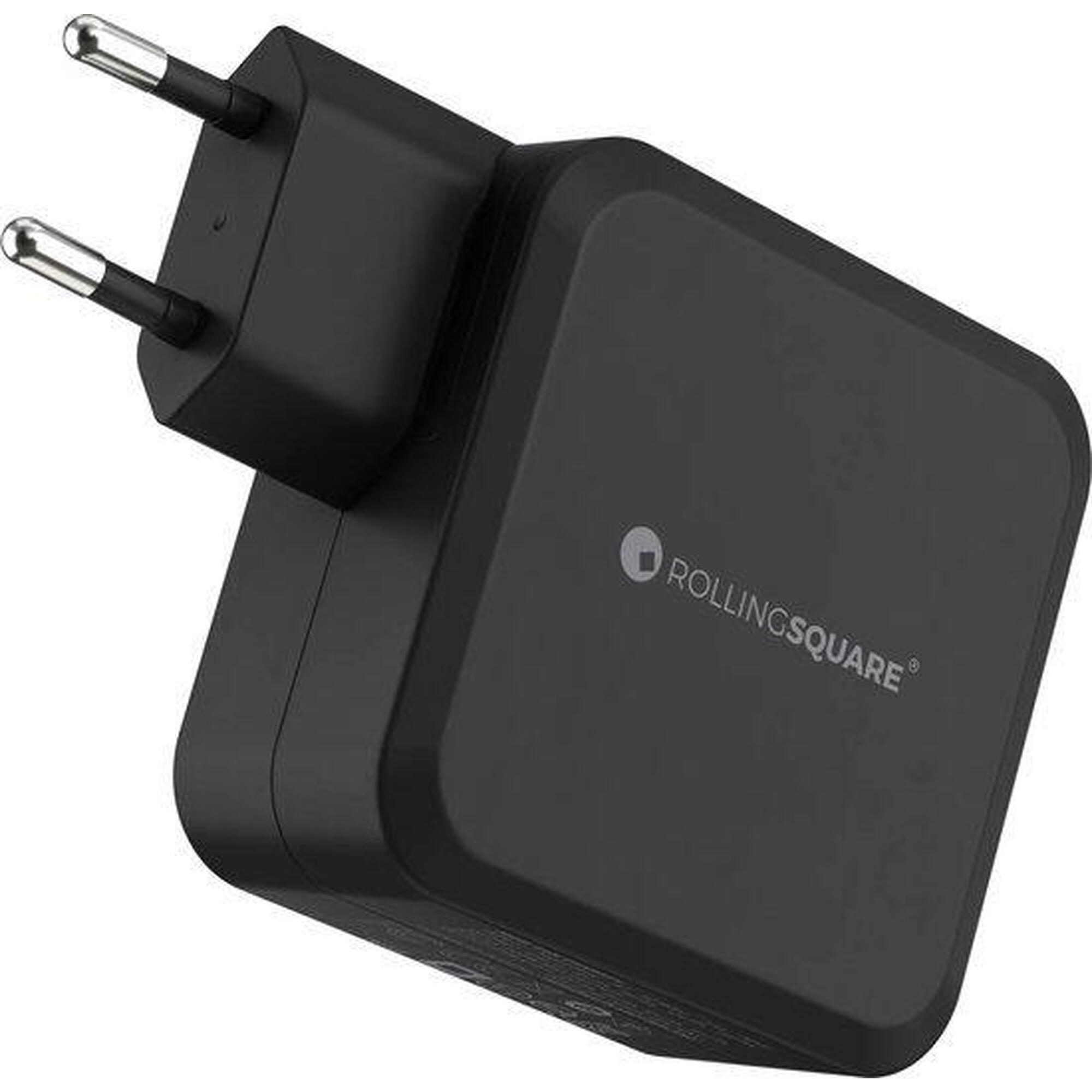 Kompaktowa ładowarka Rolling Square GaN 100W 2x port USB-C Technologia GaN