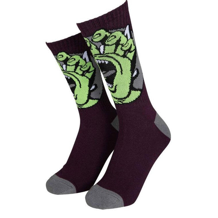 Skarpety Santa CruzHand Dot Bordeaux