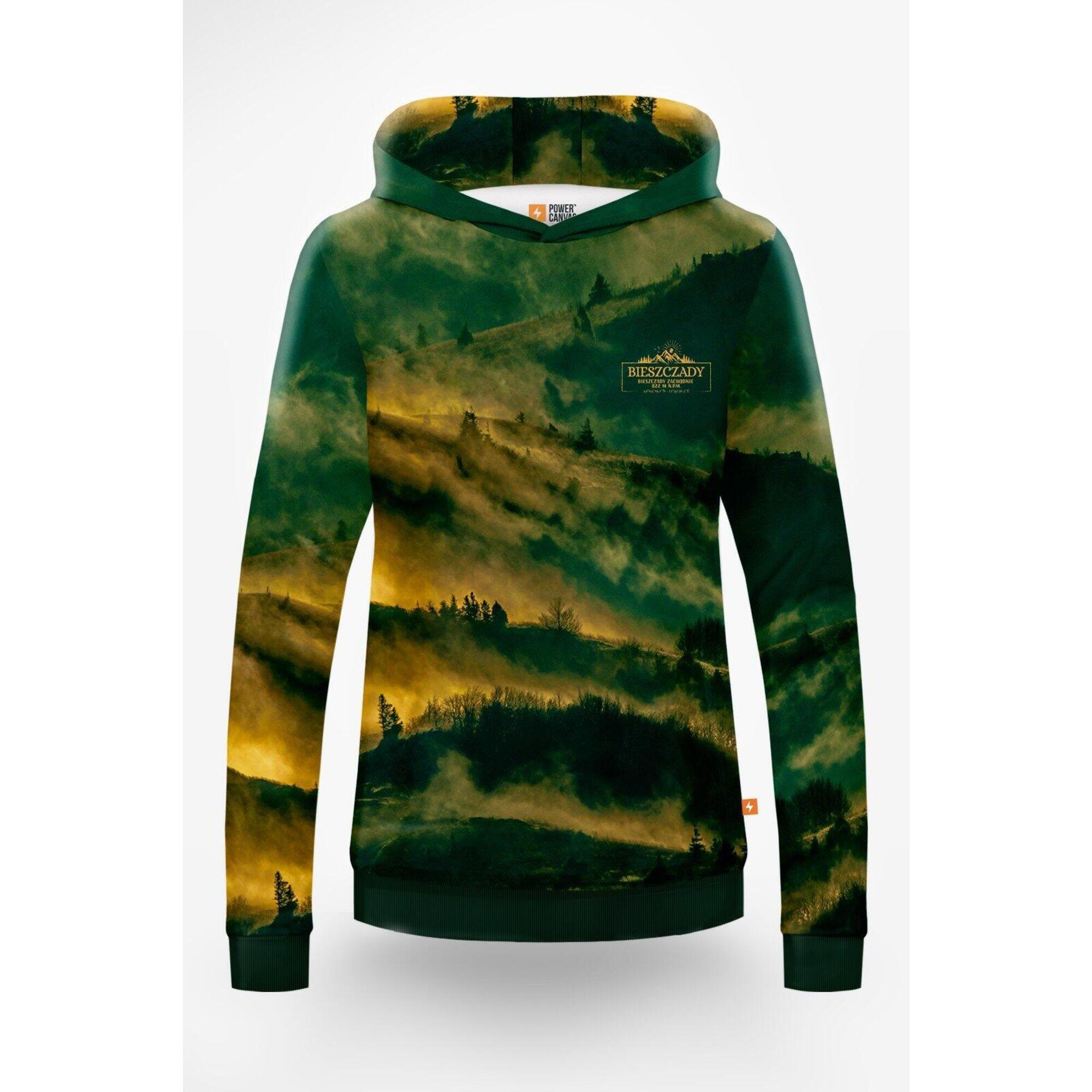 Bluza sportowa z kapturem Power Canvas - Bieszczady damska