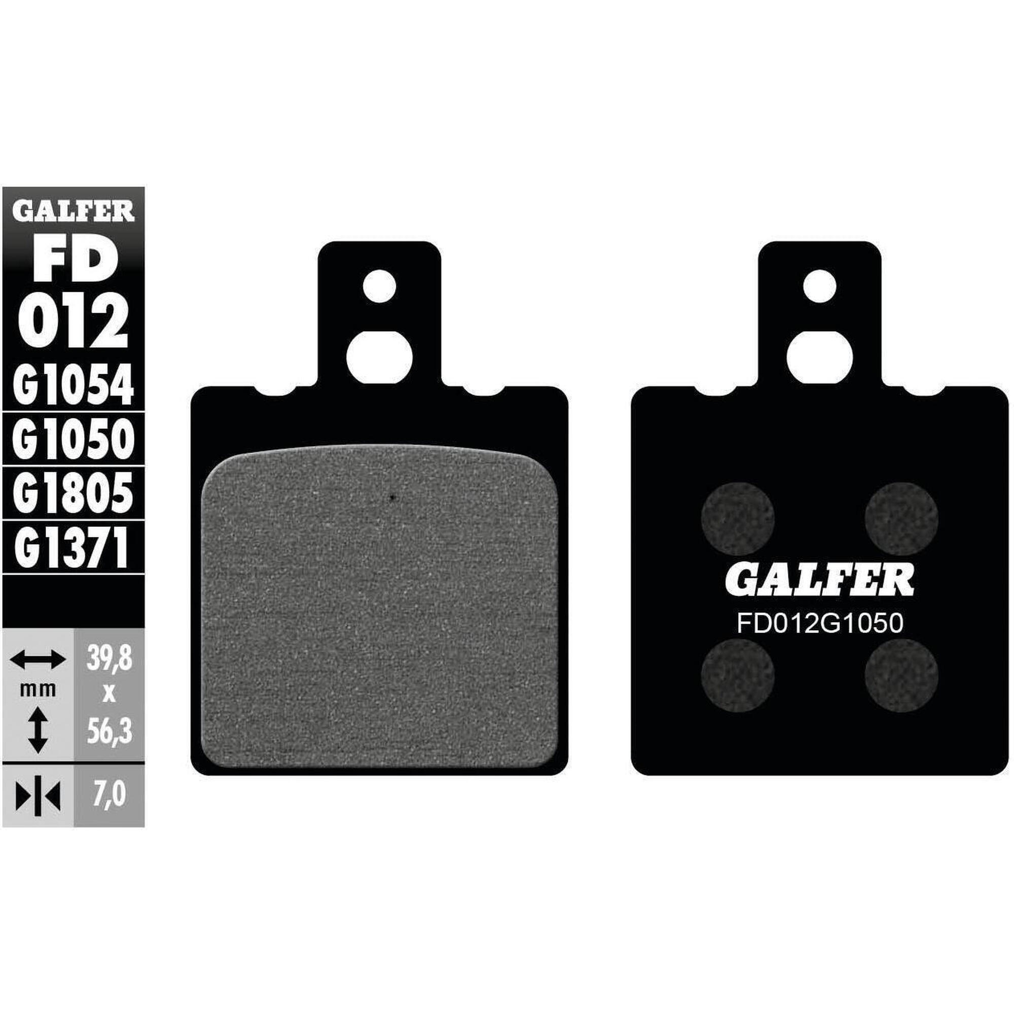Organiczne klocki hamulcowe Galfer FD012 G1050