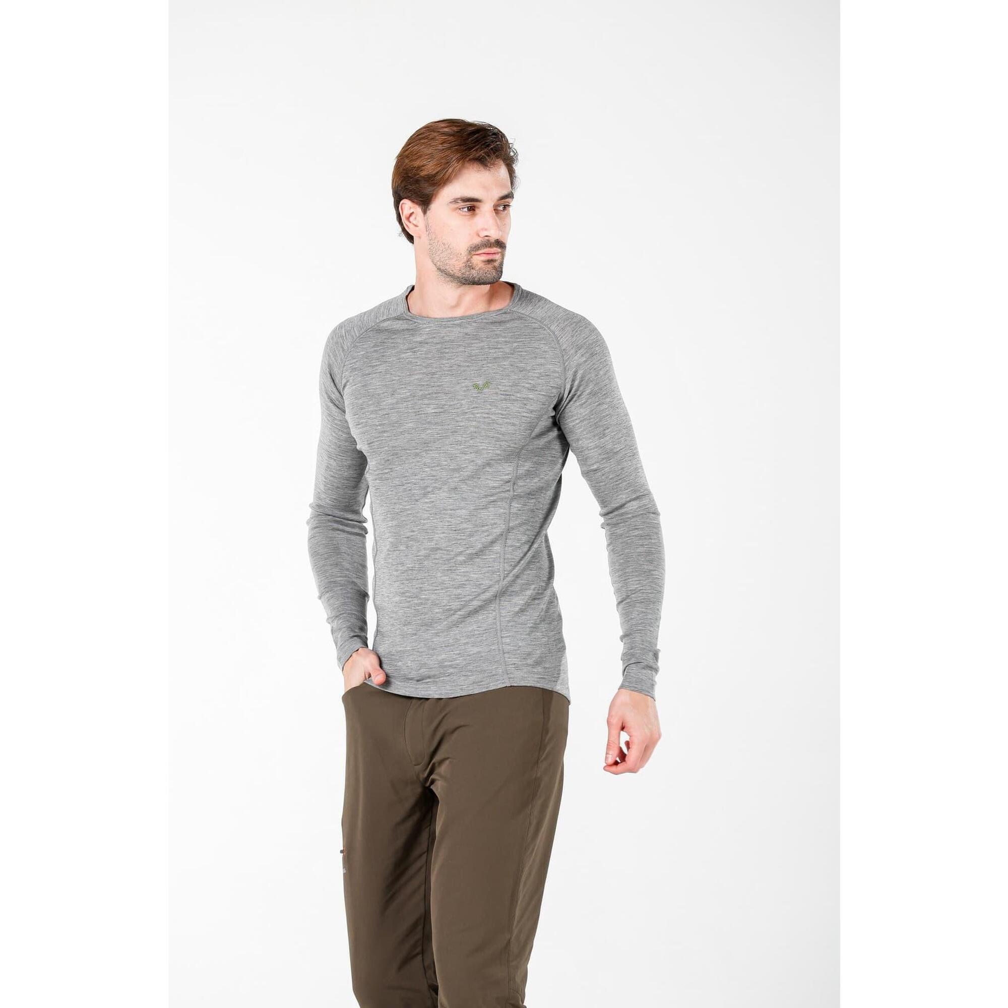 Koszulka termoaktywna męska Woolona Remus z długim rękawem 100% Merino