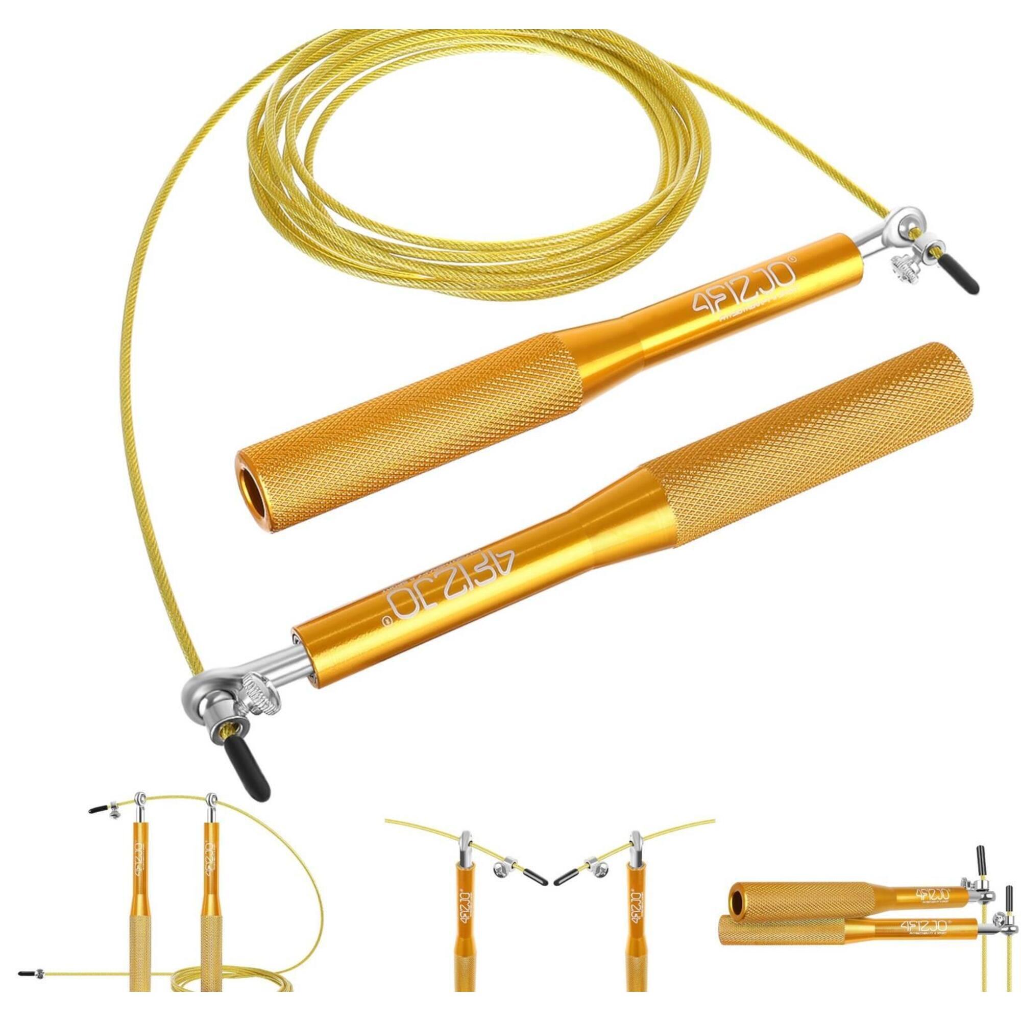 Skakanka aluminiowa do szybkiego skakania 4FIZJO SPEED