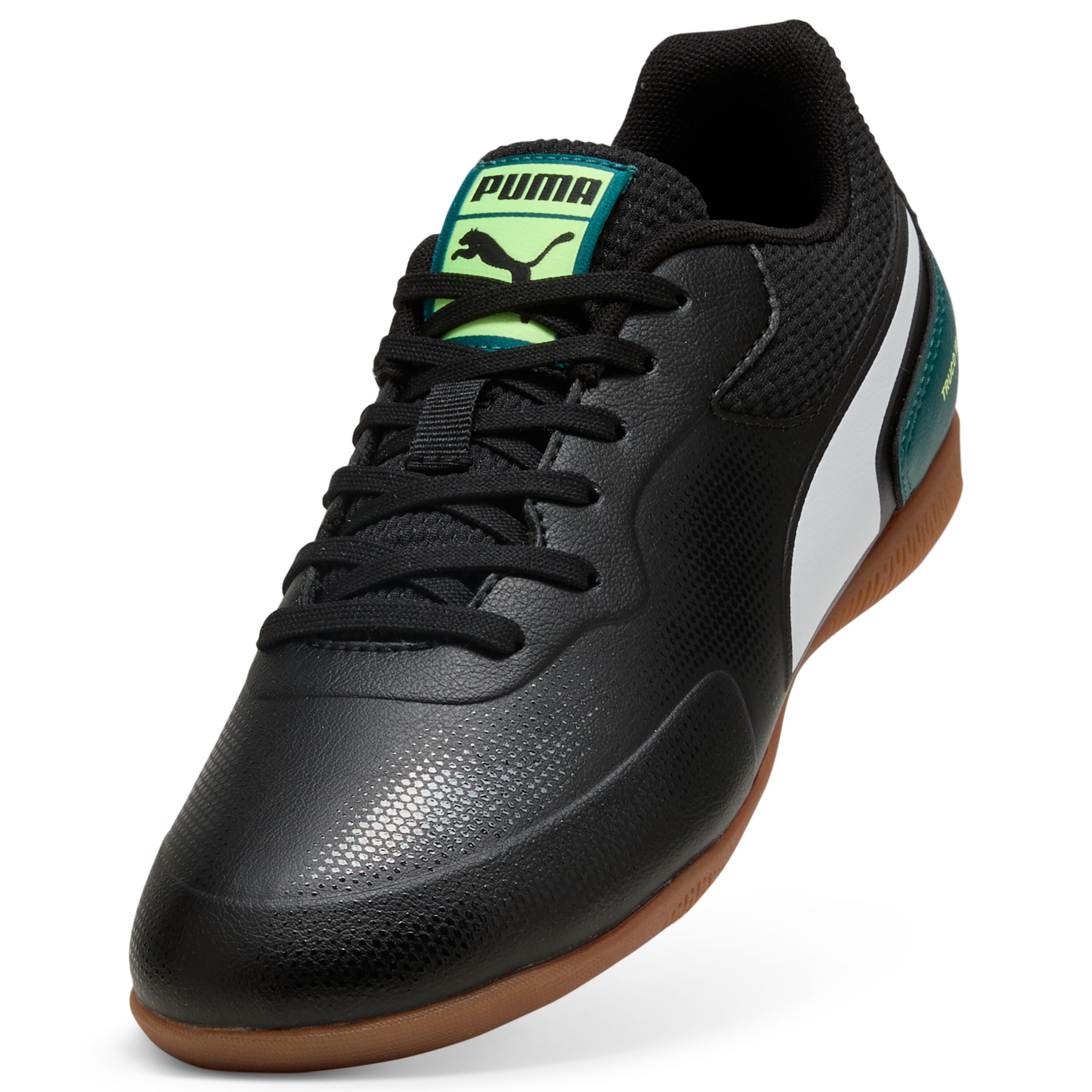 Buty na halę Puma TRUCO III Jr Black-Fizzy Light