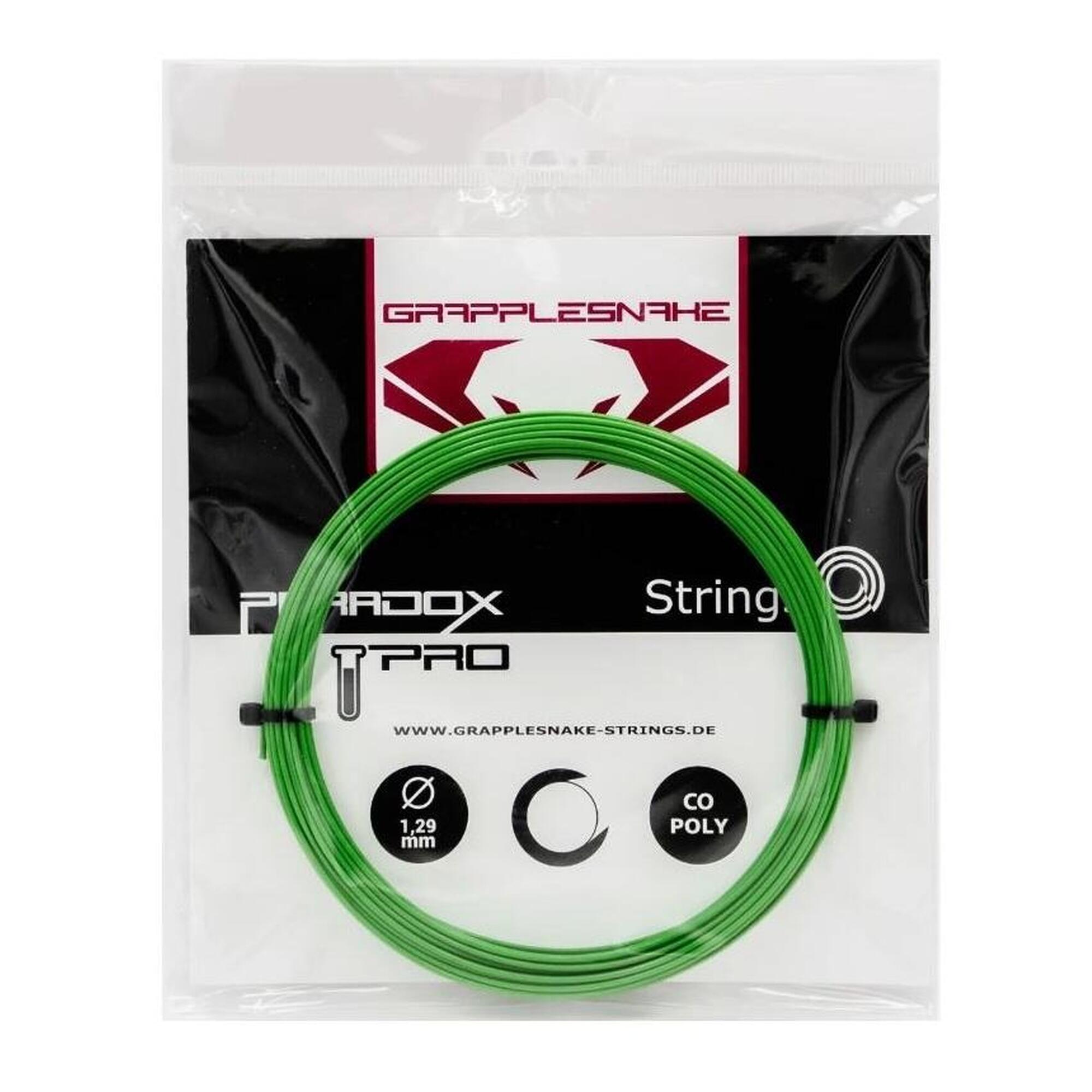 Naciąg tenisowy Grapplesnake Paradox Pro 1,26 zielony