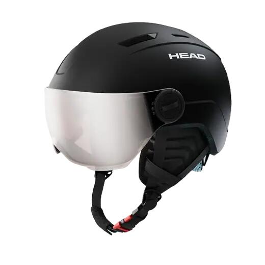 Sporty zimowe Kaski Head Mojo Visor dla dzieci Kask Narciarski - XS-S - Czarny