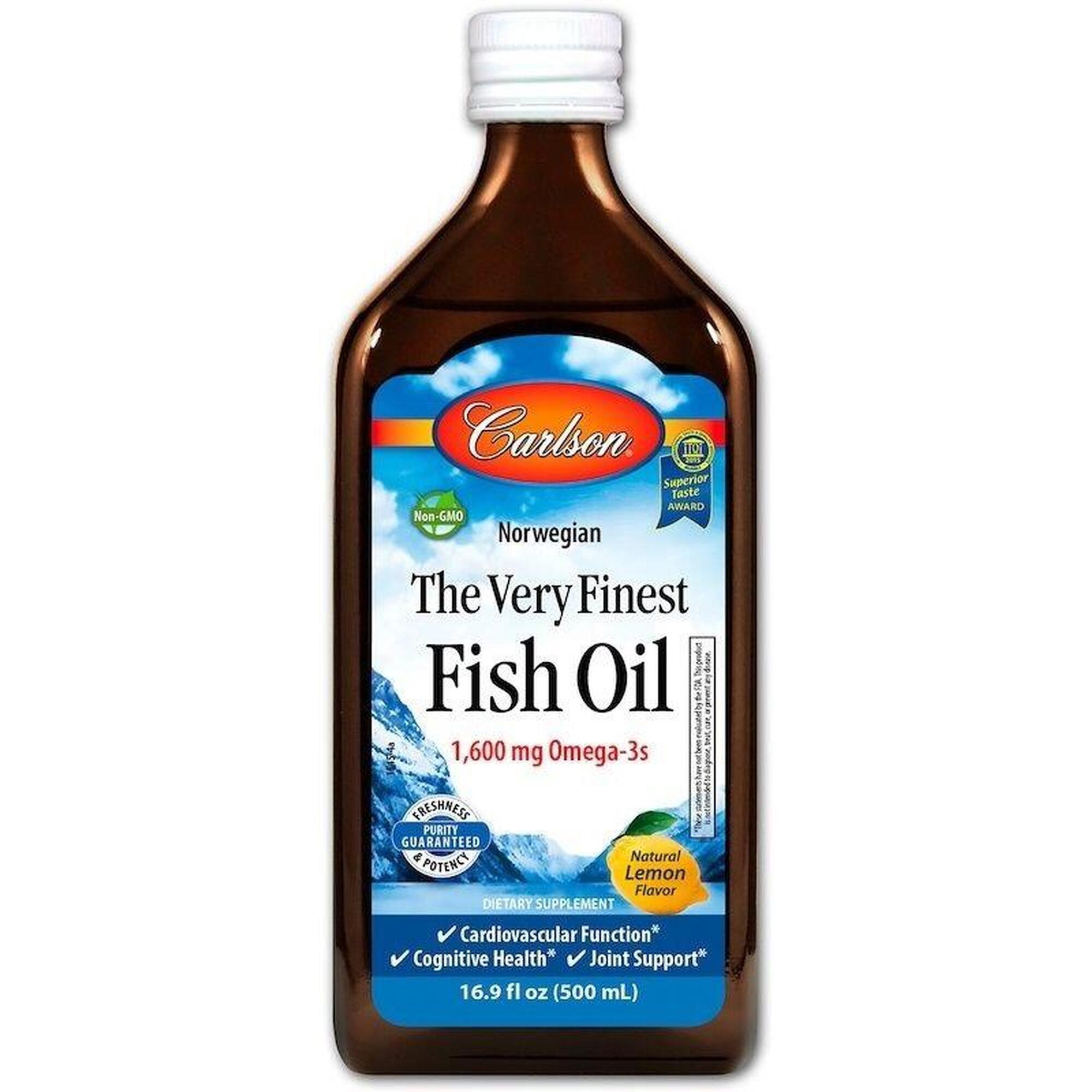 Carlson Labs The Very Finest Fish Oil - 500 Ml Lemon