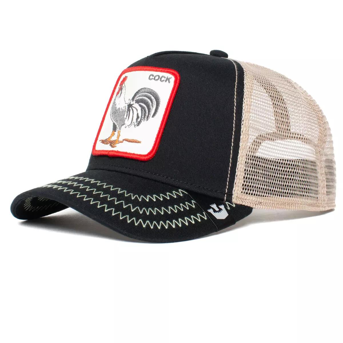 Czapka z daszkiem Goorin Bros. The Cock Black Trucker 101-0378-BLK