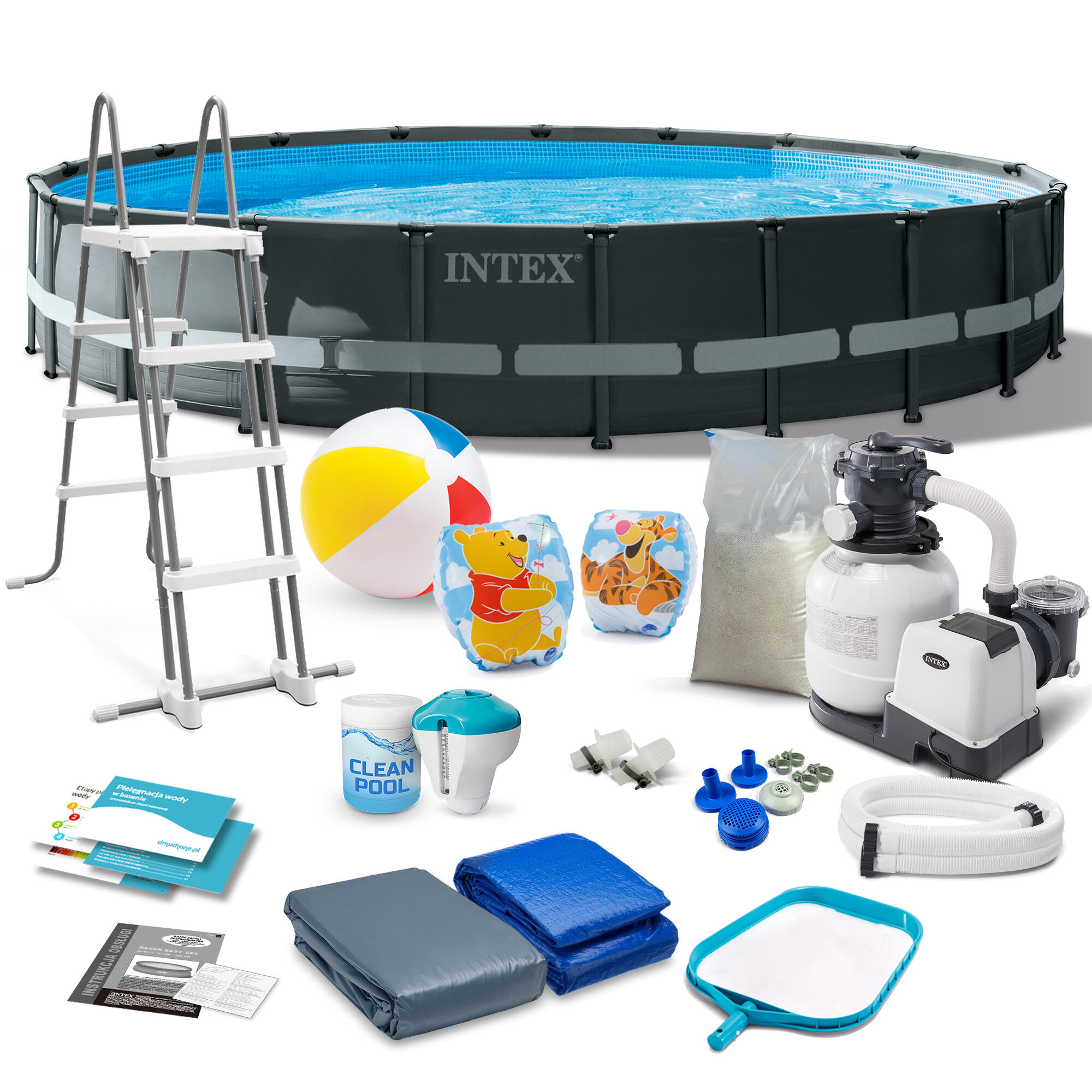 Basen stelażowy do ogrodu Intex Ultra XTR Frame Pools 610 x 122 cm zestaw 17w1