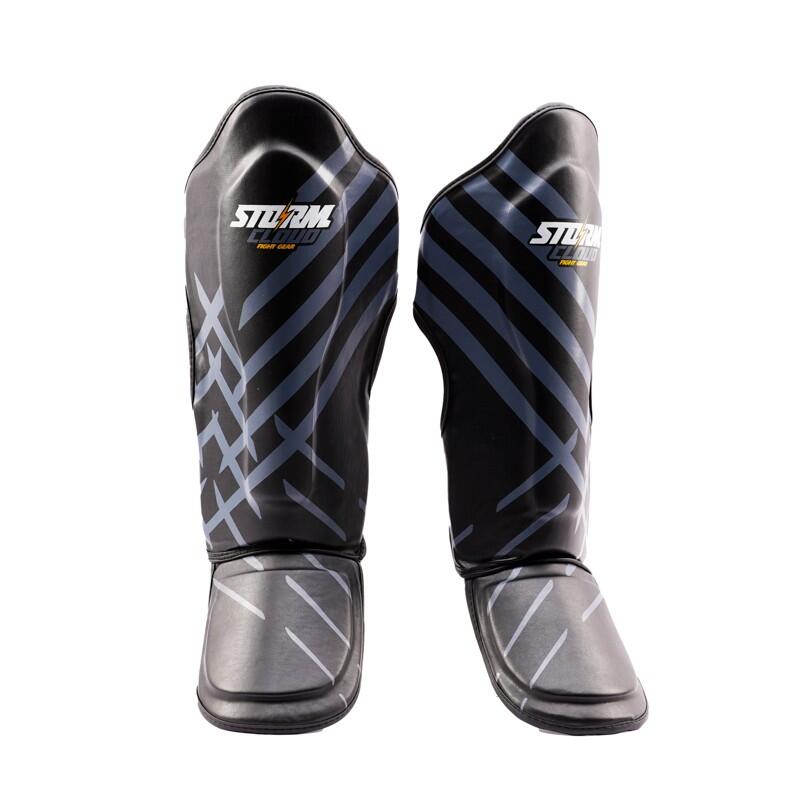 Ochraniacze na piszczele StormCloud Lynx Czarno-Szare XL