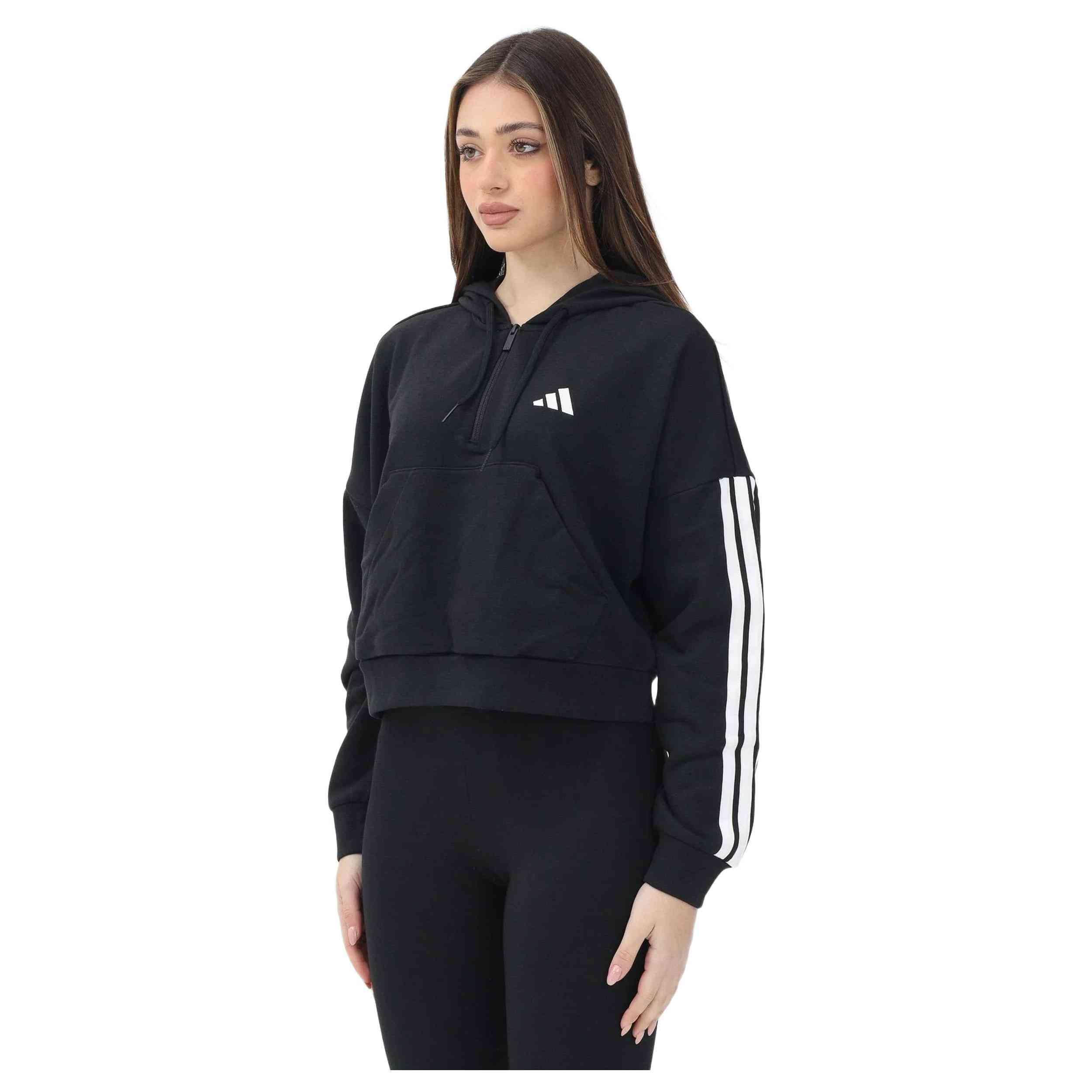 Bluza Adidas Sport W 3S Ft Qz Hd Damskie