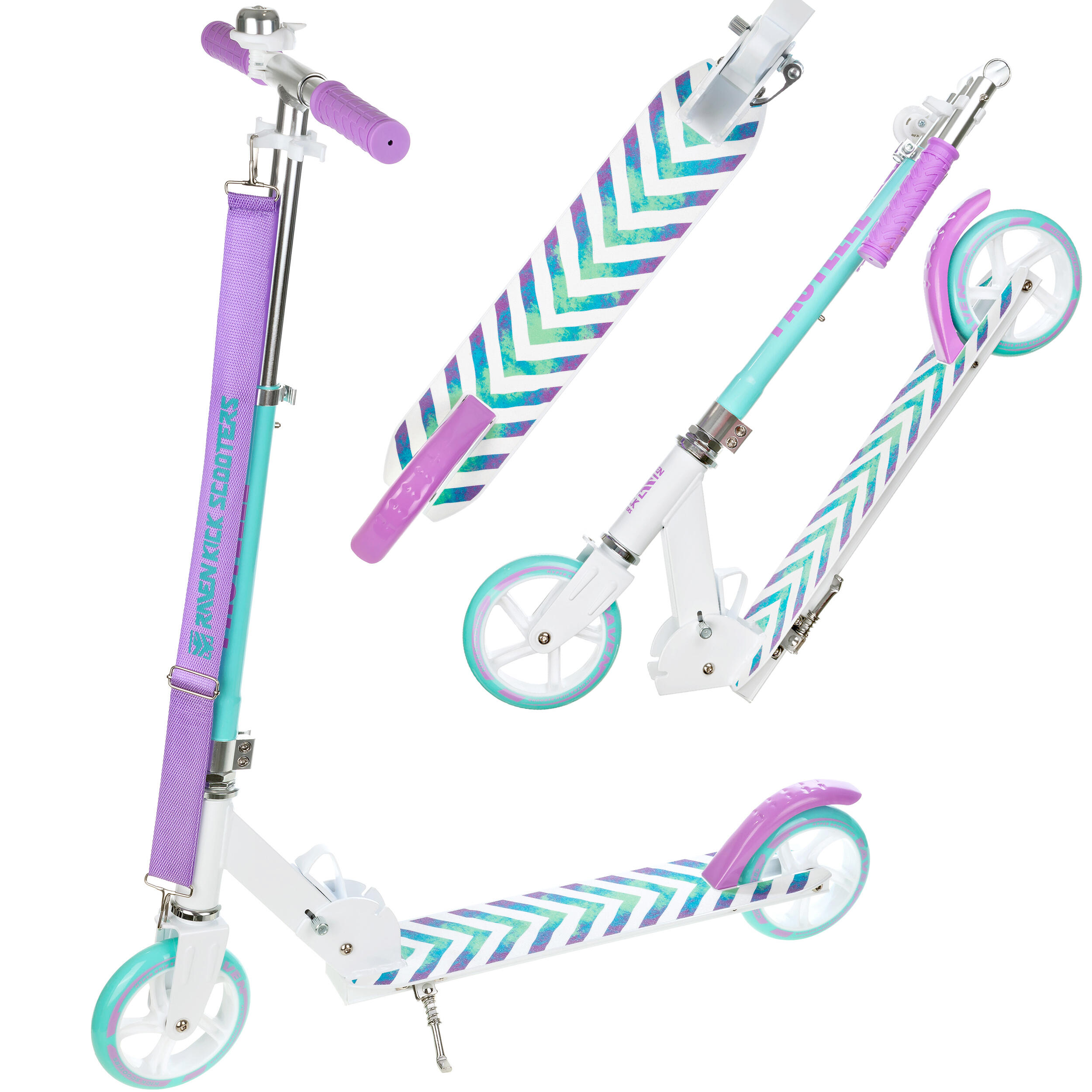 Hulajnoga dziewczęca Raven Pastelle 145mm z dzwonkiem