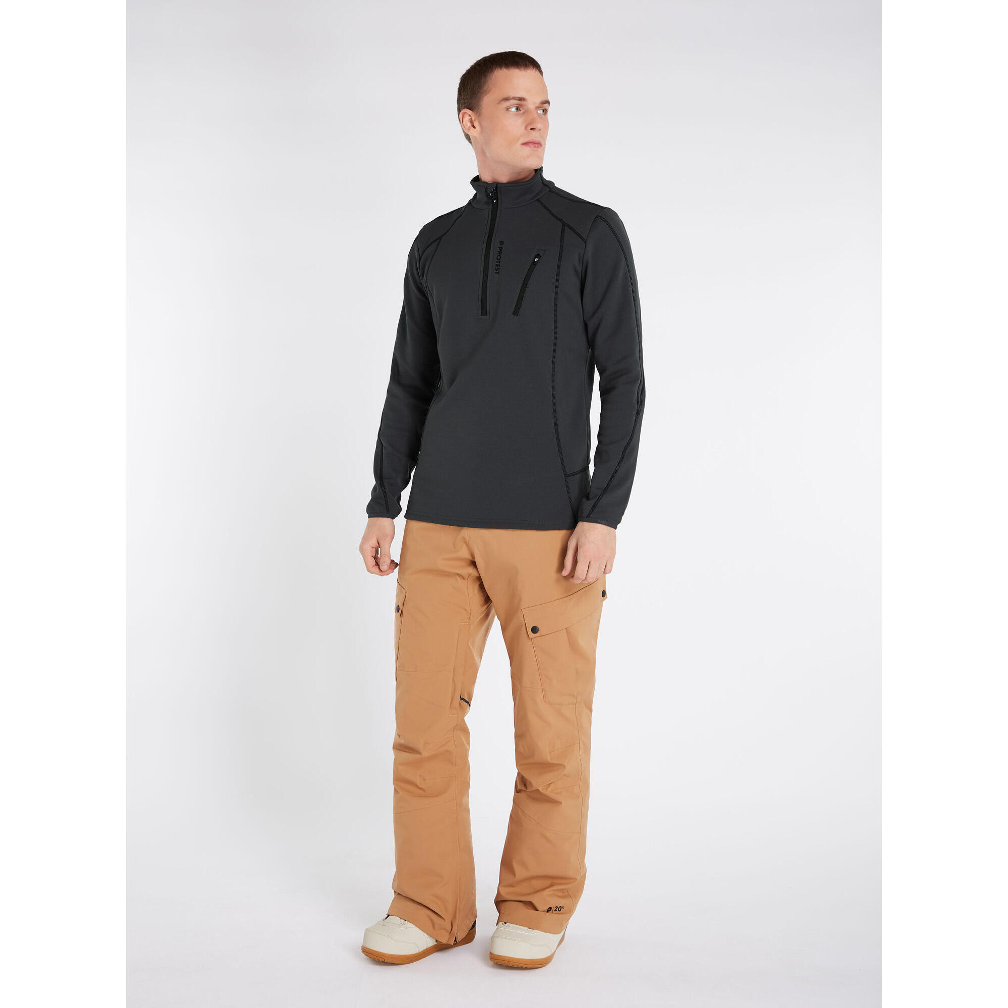 Koszulka męska Protest HUMANS 1/4 zip top