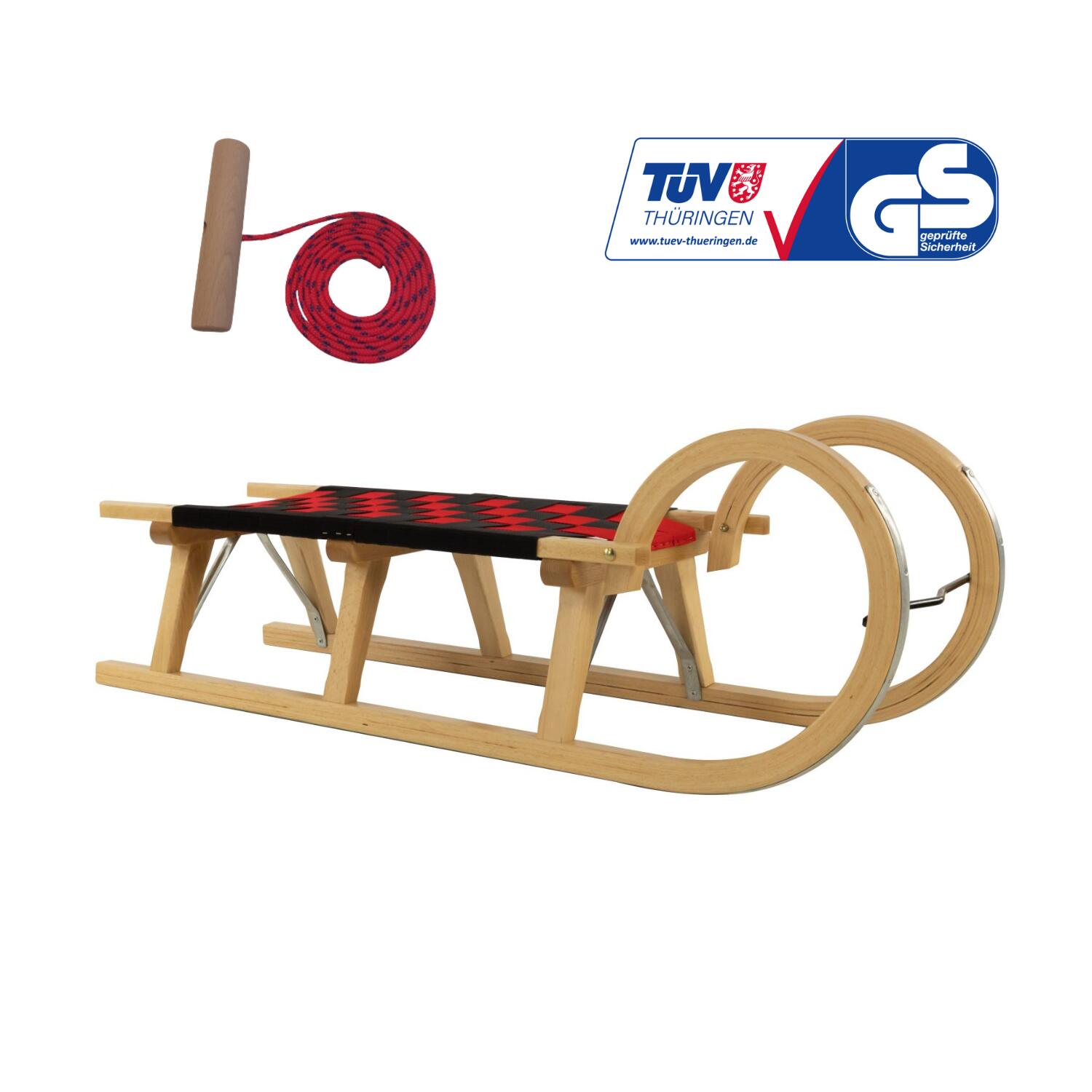 Sanki drewniane AD322/D110/AD300 Zestaw ze sznurkiem