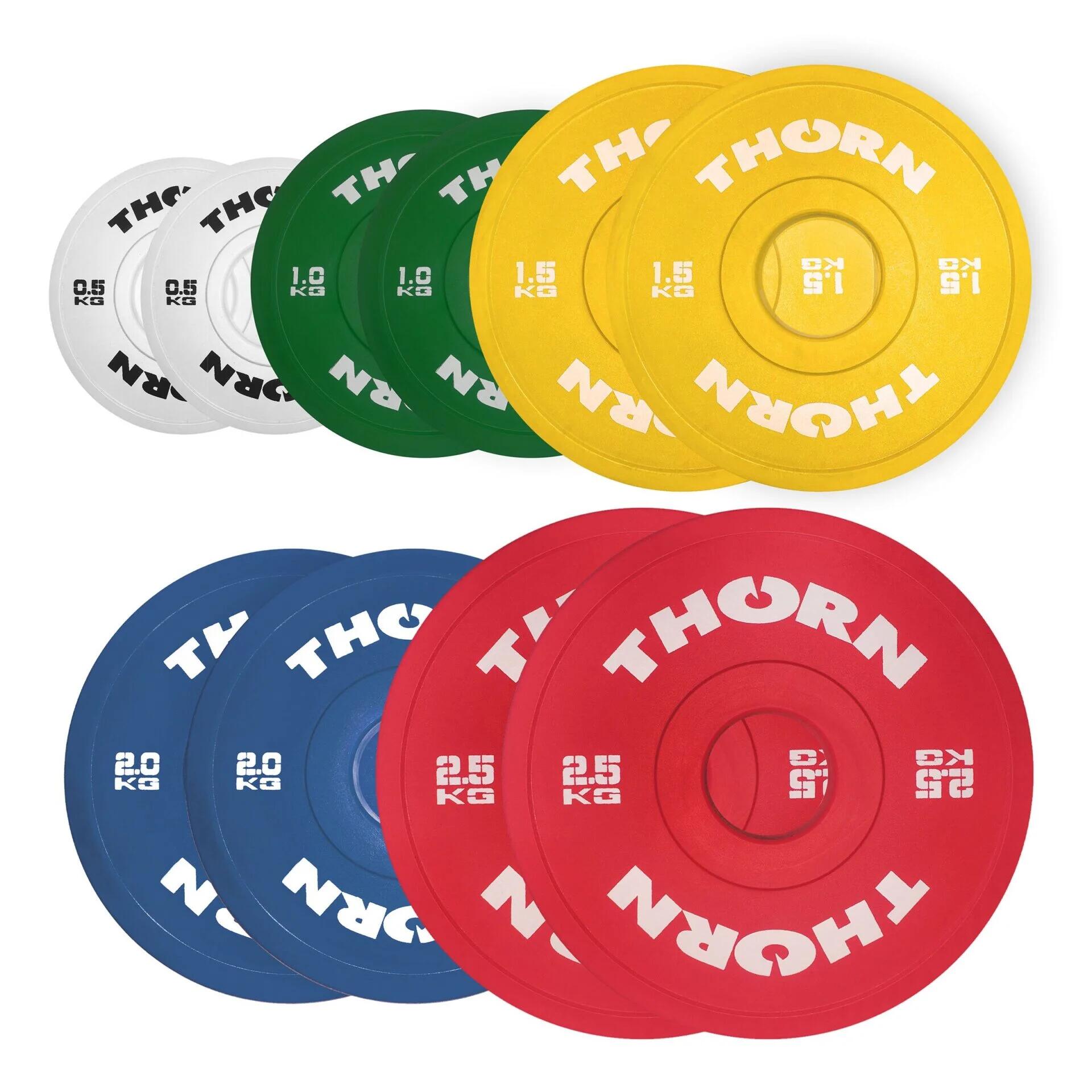 Zestaw obciążenia do sztangi THORN FIT Fractional SET 2x [0,5 + 1 + 1,5 + 2 + 2,