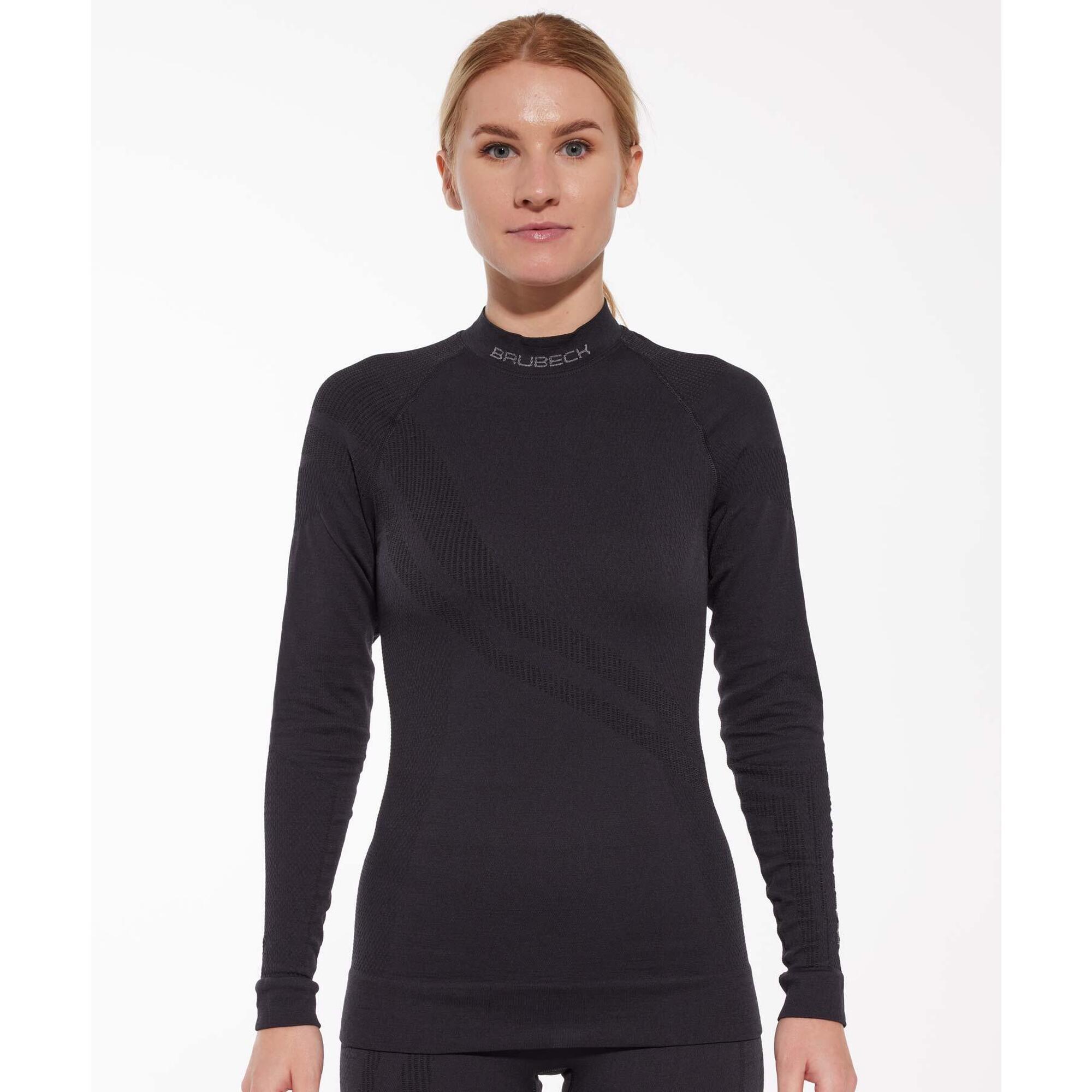 Bluza damska z wełną merino Brubeck THERMO WOOL by Pustelnik