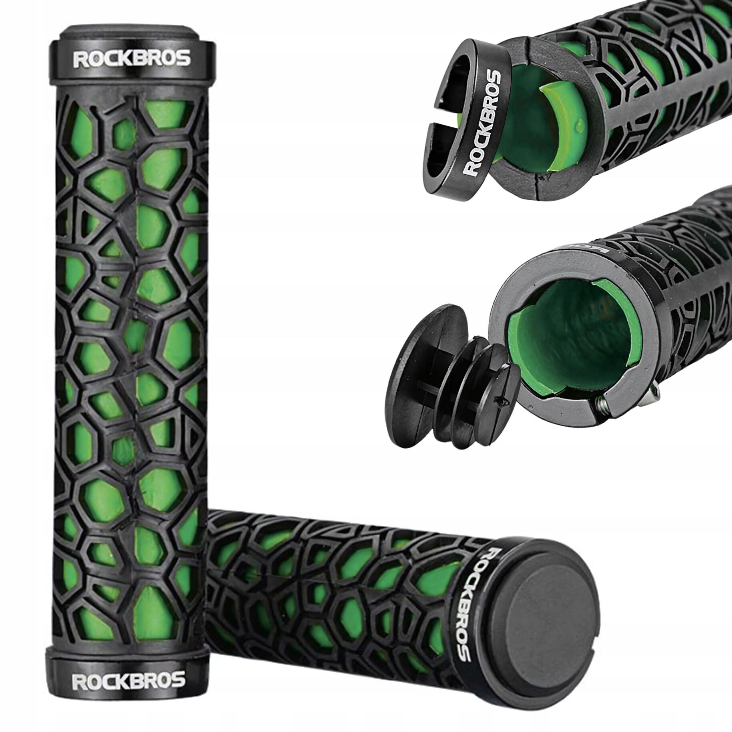Chwyty rowerowe Rockbros z obejmą, antypoślizgowe, wodoodporne