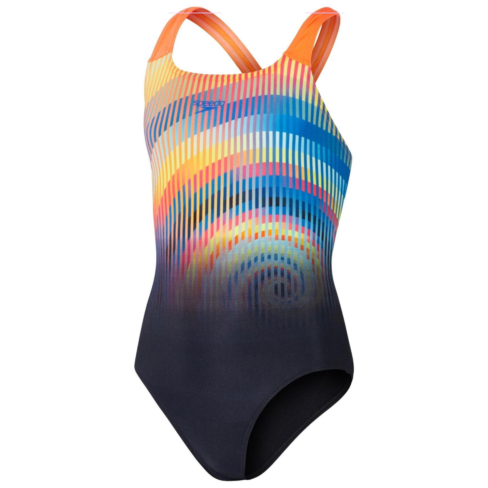 Dziewczęcy jednoczęściowy kostium kąpielowy Speedo Eco+ Dig Placem Powerback