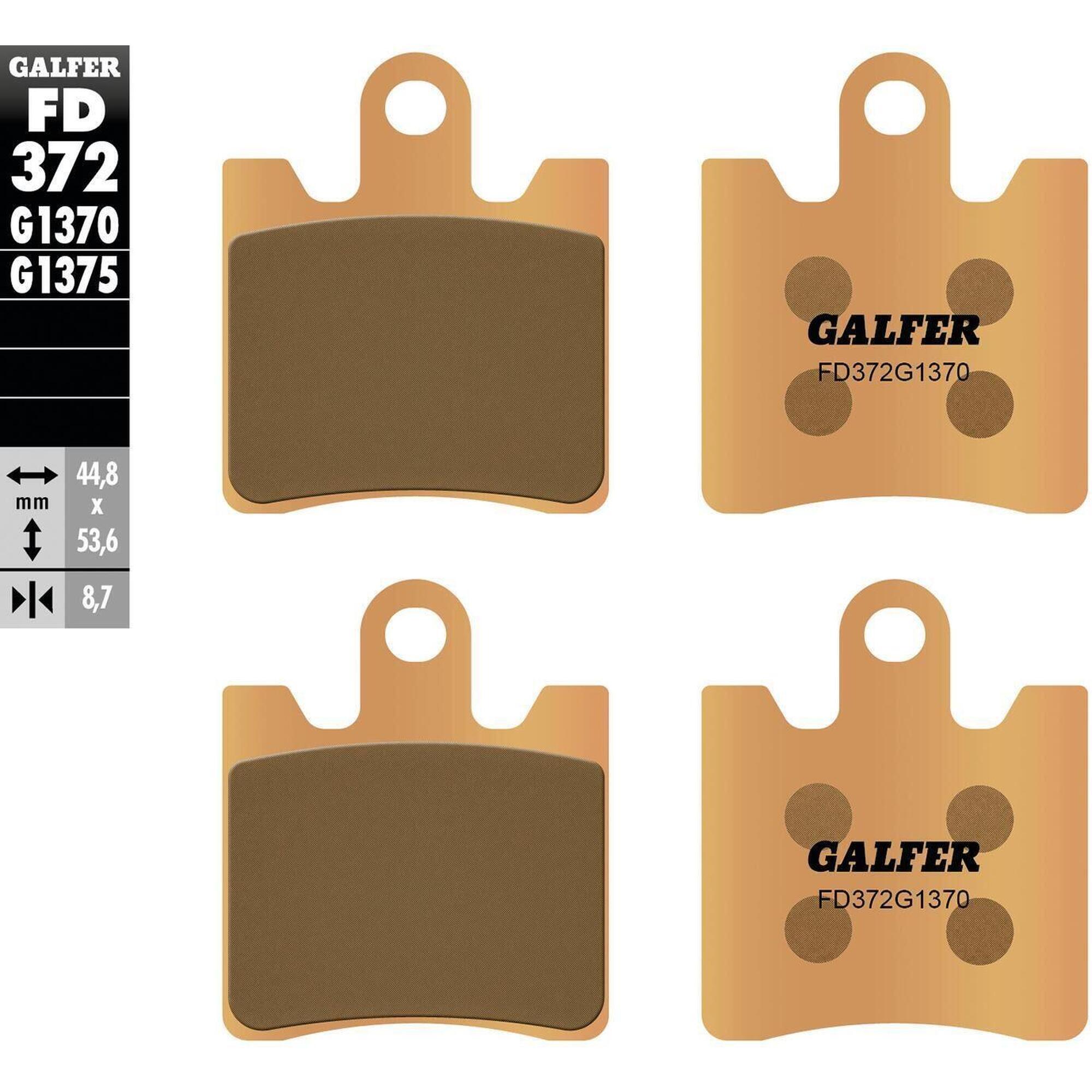 Klocki hamulcowe Galfer FD372 G1370 ze stali metalowej