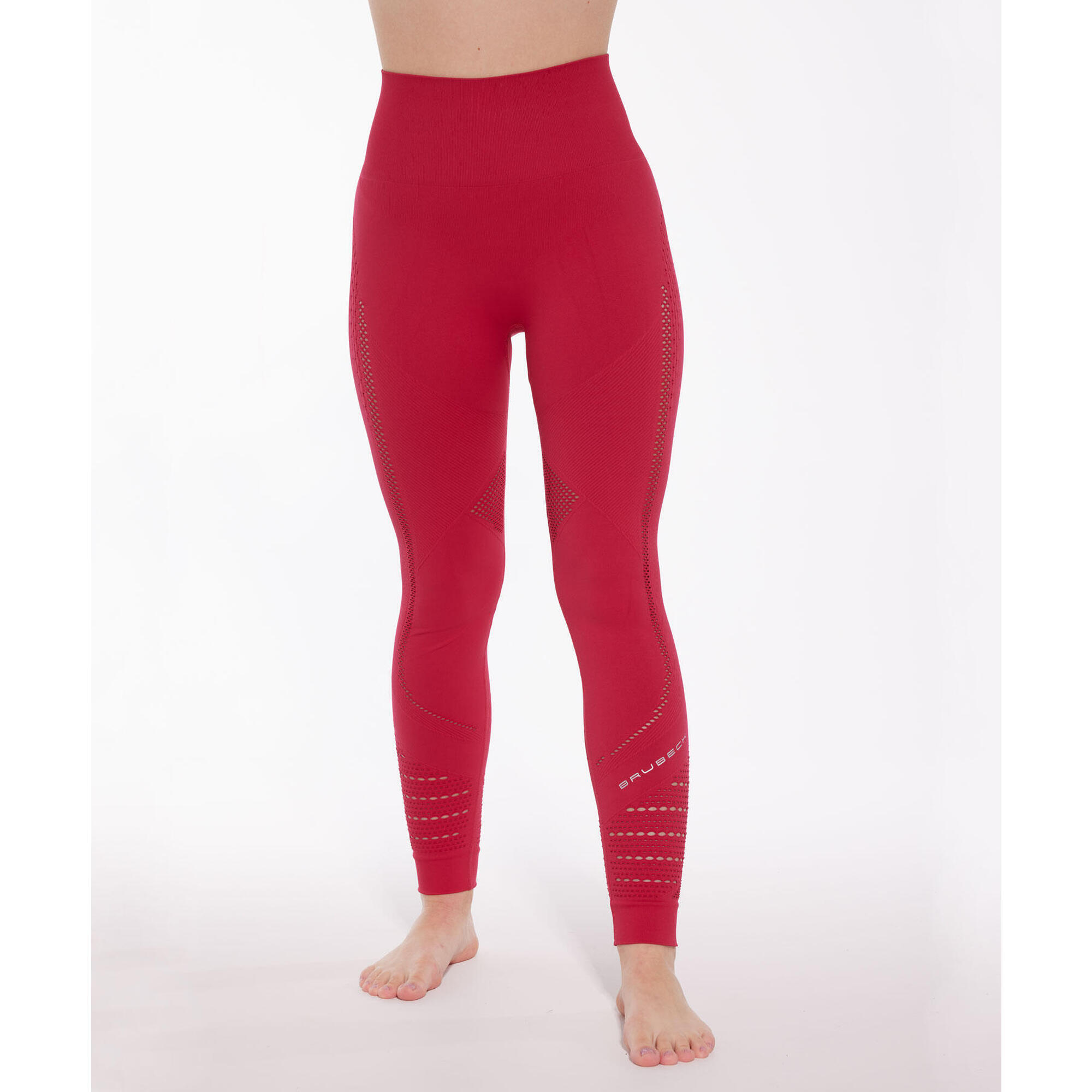 Legginsy damskie treningowe z długą nogawką Brubeck GYM