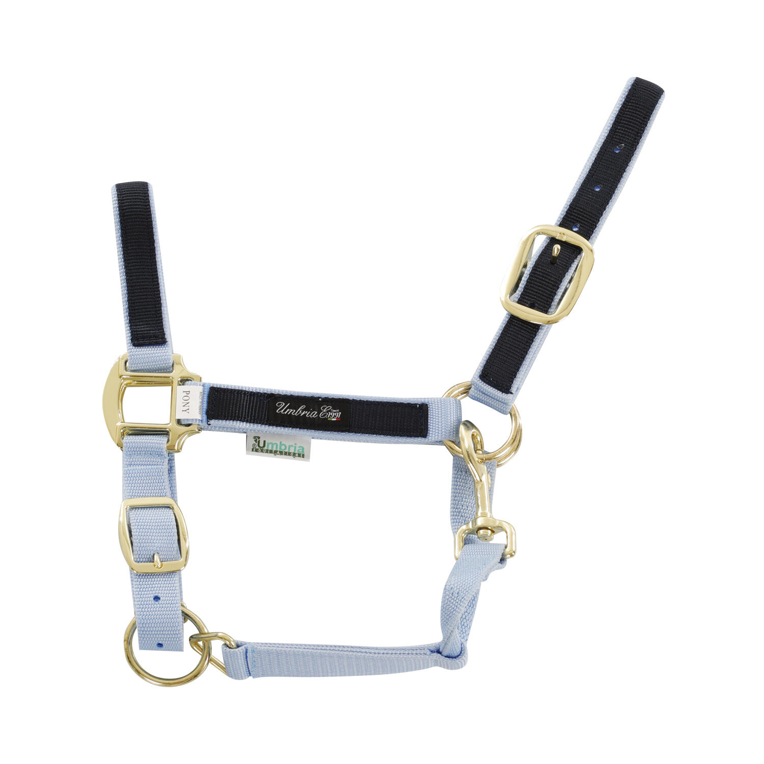 Smycz dla konia z kolorowego nylonu Umbria Equitazione