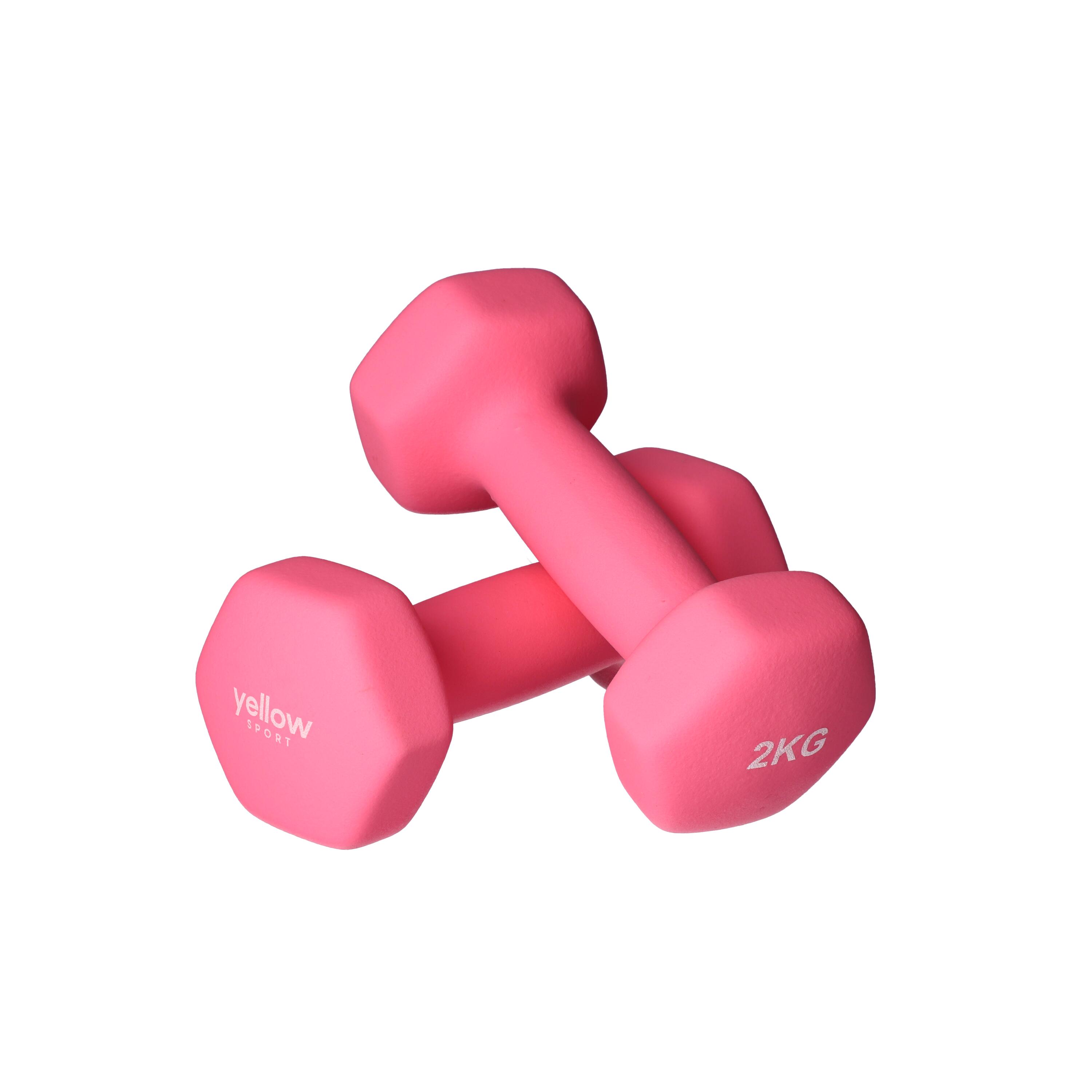 Zestaw dwóch hantelek do ćwiczeń - 2kg