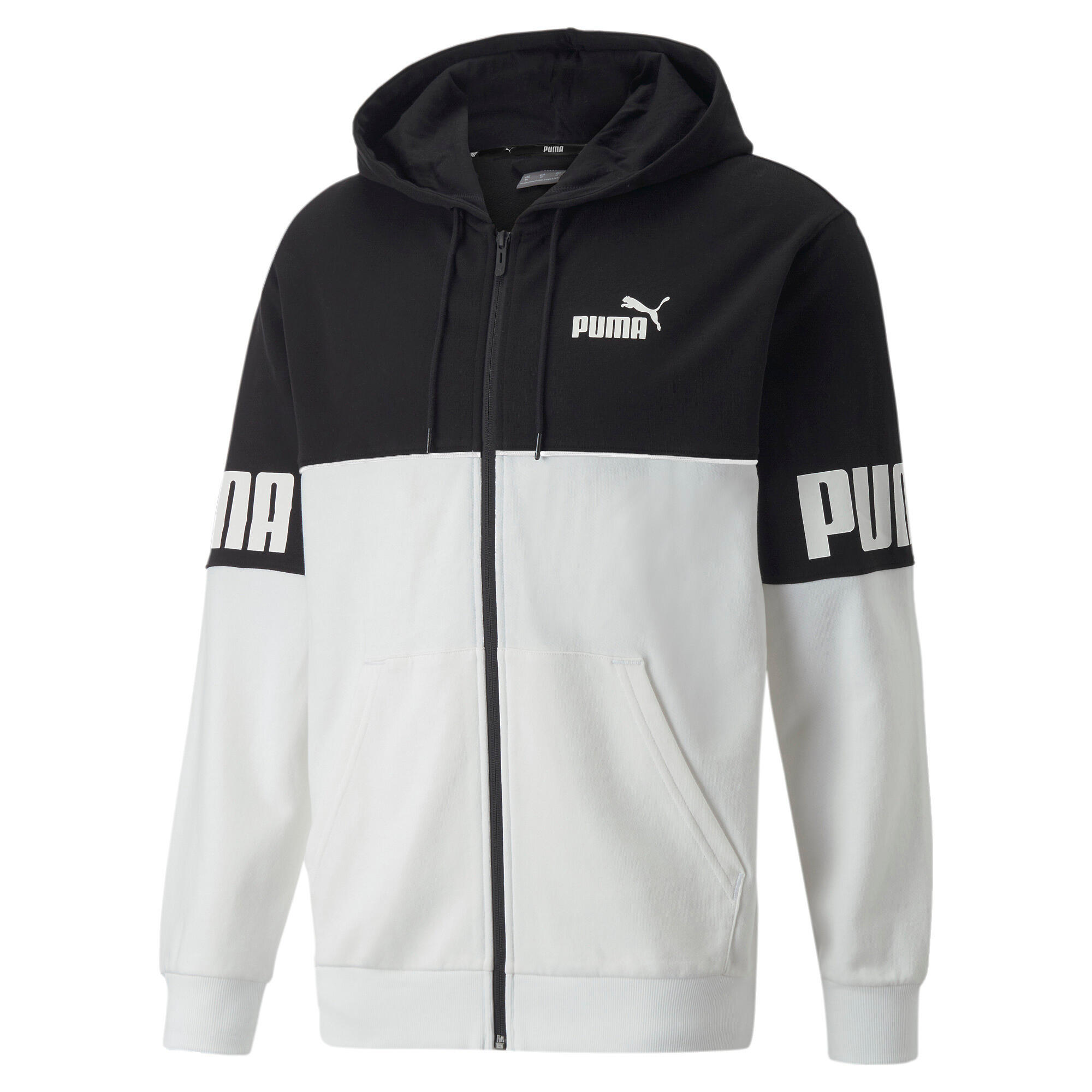 Bluza z kapturem z pełnym zamkiem błyskawicznym Puma Power Colorblock TR