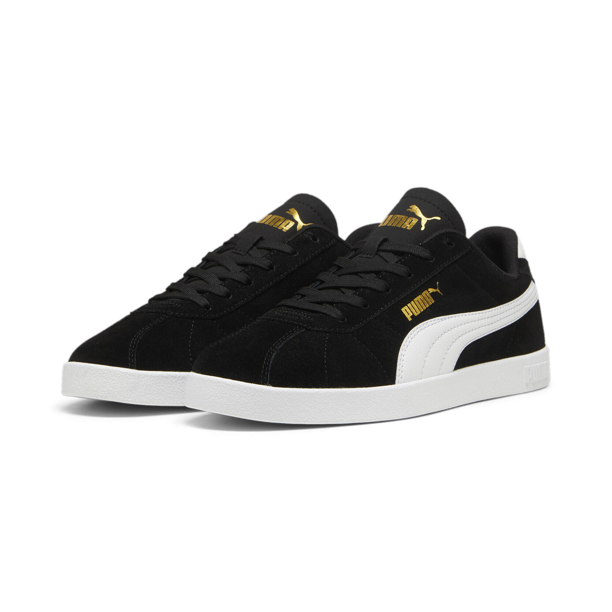 Sneakersy zamszowe unisex PUMA Club II PUMA Black White Gold