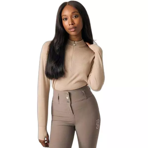 Damska bielizna do jazdy konnej z długim rękawem 1/2 zipp PS of Sweden Erin Equi