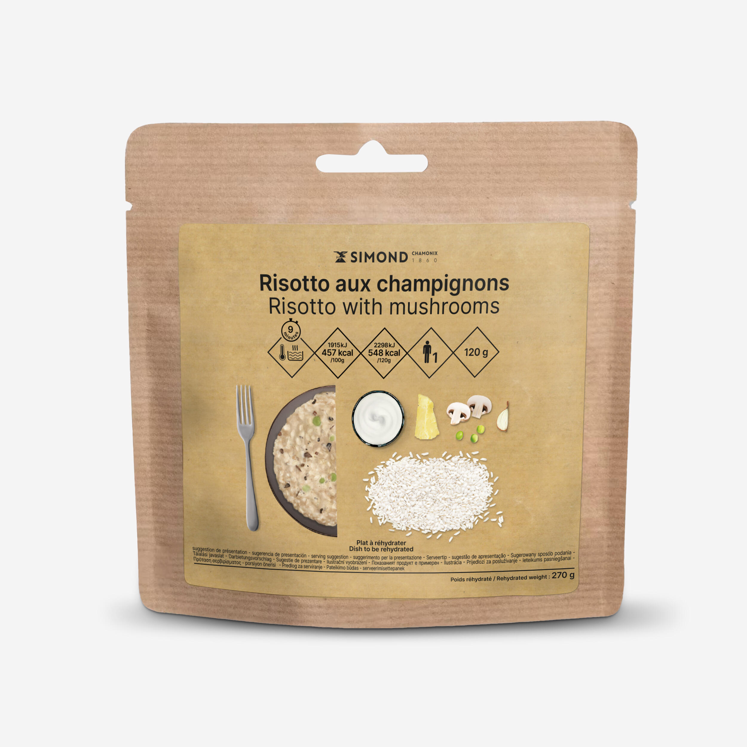 Posiłek liofilizowany wege Risotto z pieczarkami 120 g