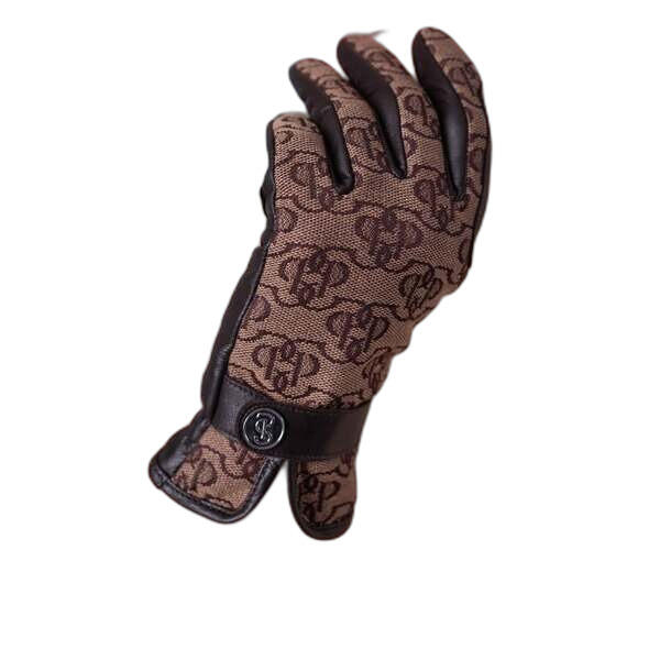 Damskie skórzane rękawiczki jeździeckie PS of Sweden Monogram