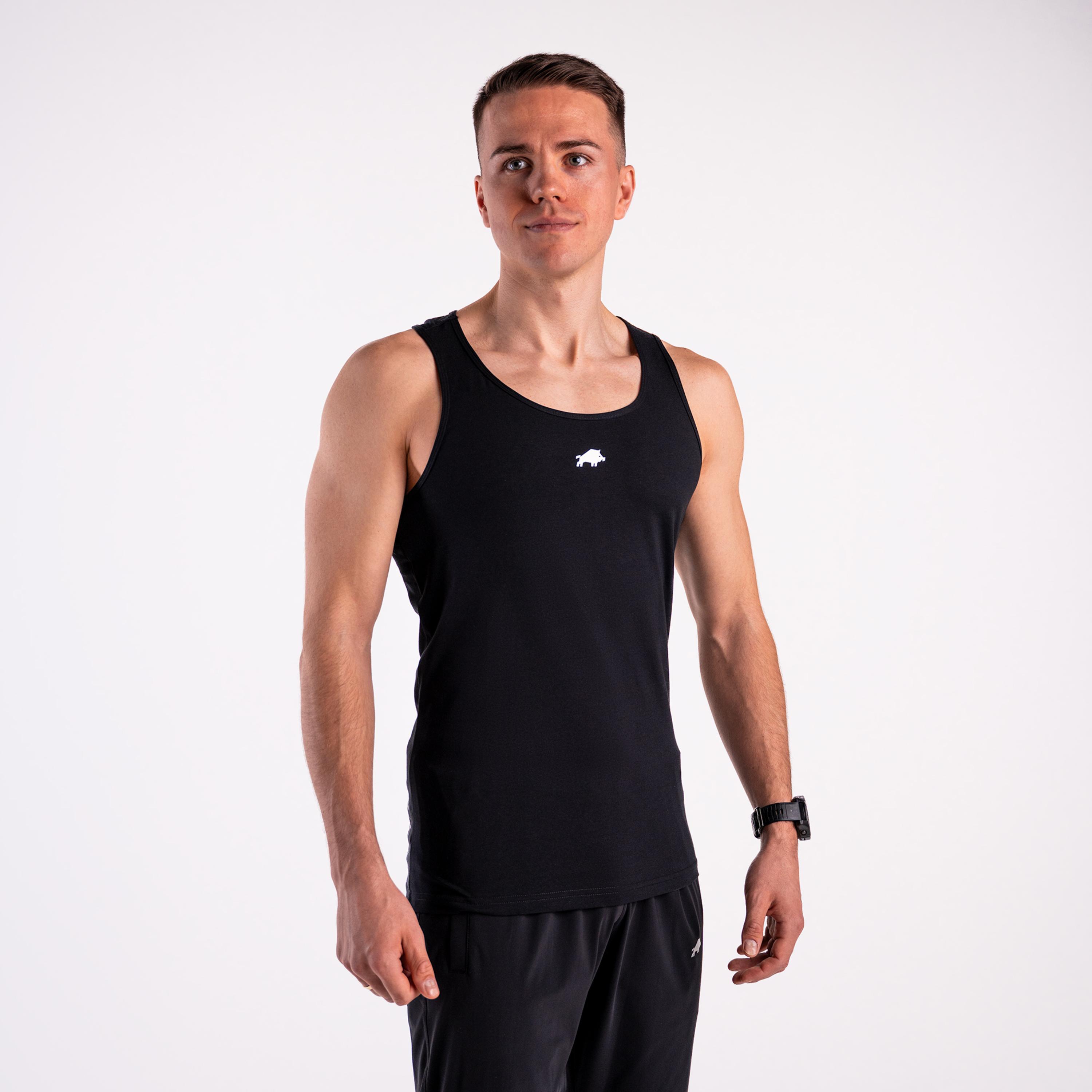 Tank top slim DZIK® czarny