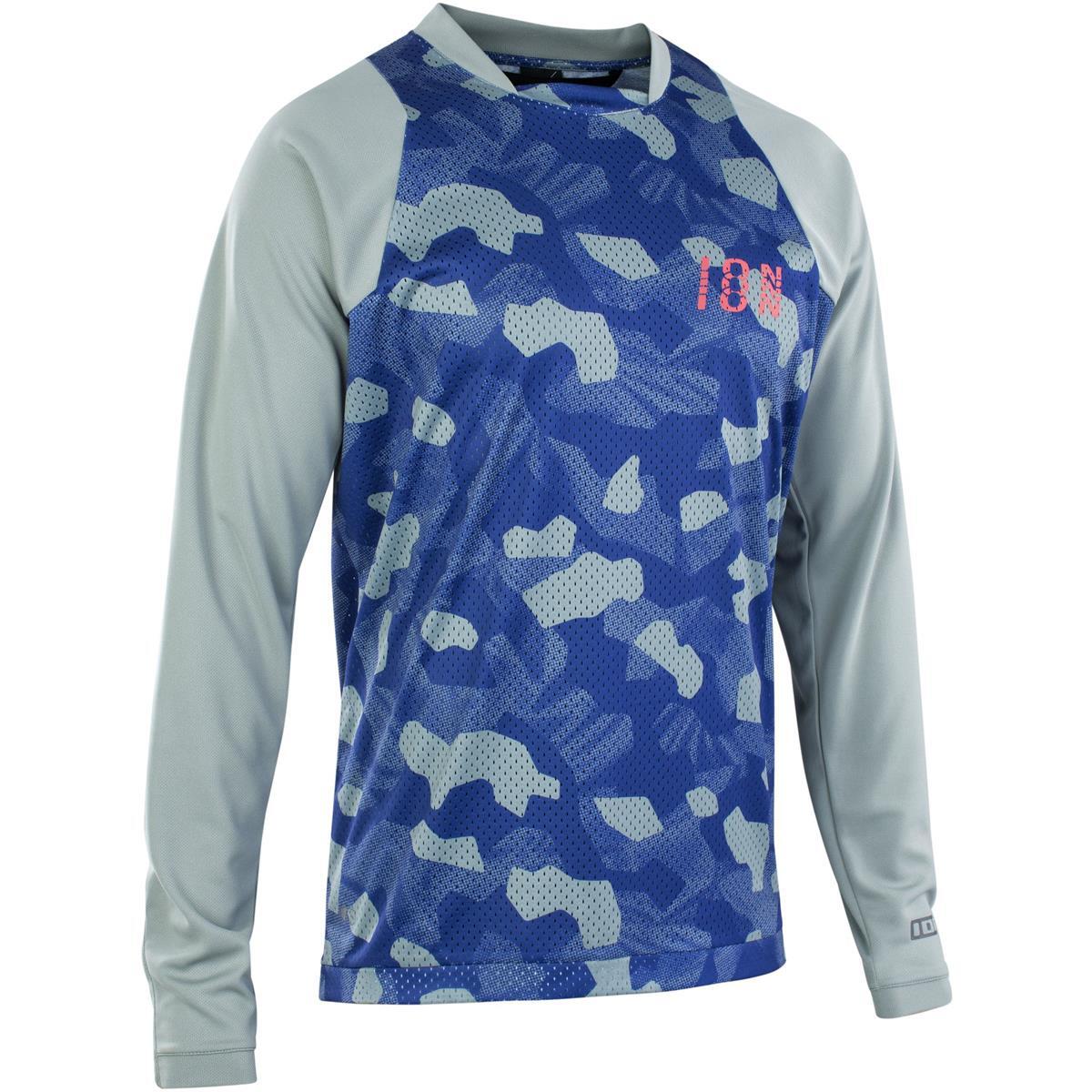 Longsleeve rowerowy męski ION Scrub tidal green