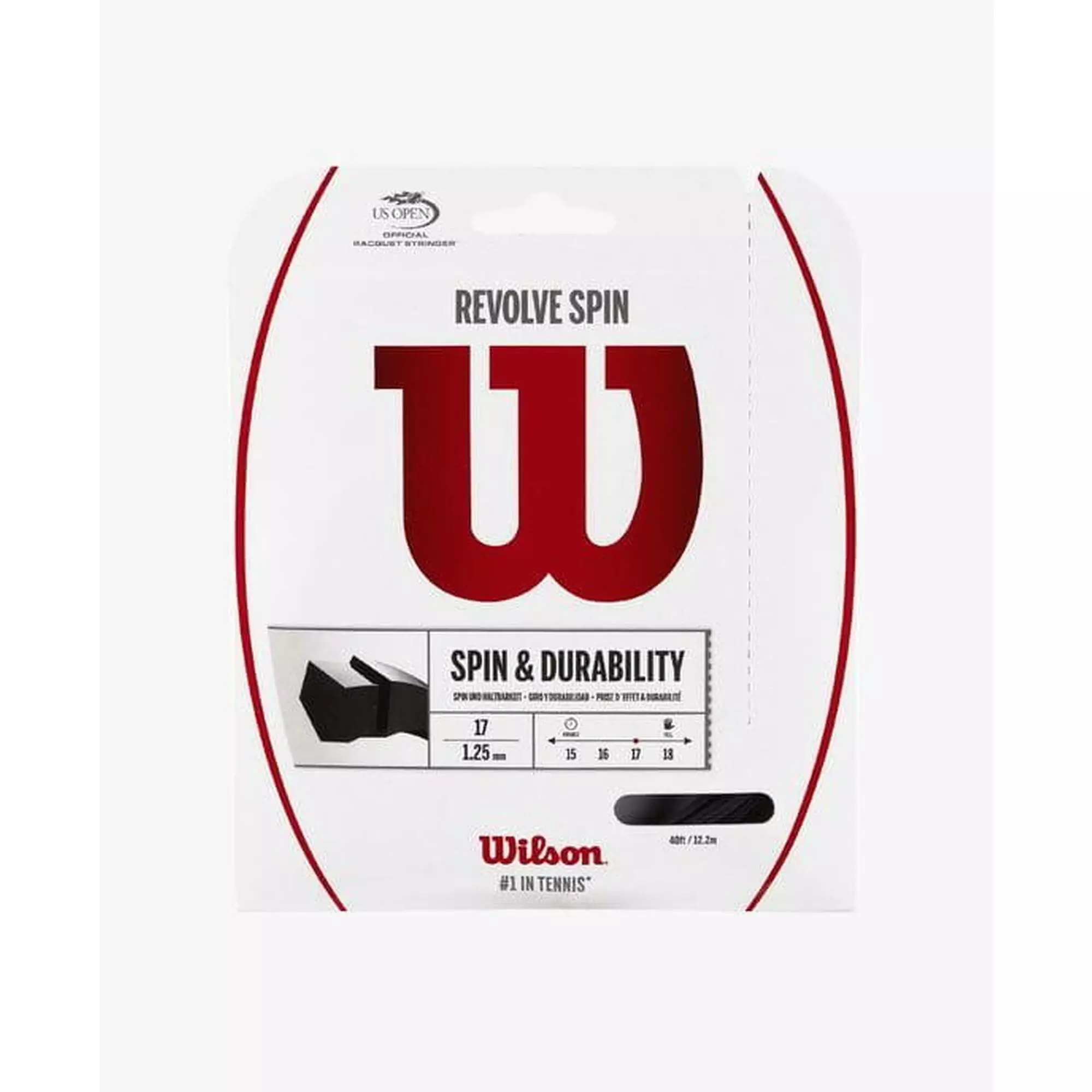 Naciąg tenisowy Wilson Revolve Spin set. 12 m. 1,25 mm